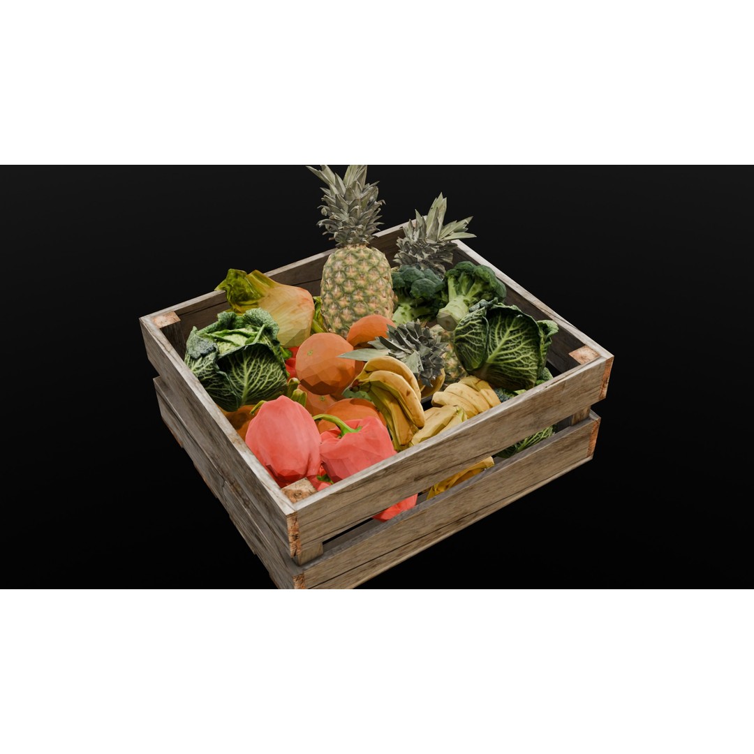 Market Asset 3D Model – Low Poly PBR Design for Virtual Environments - View 6