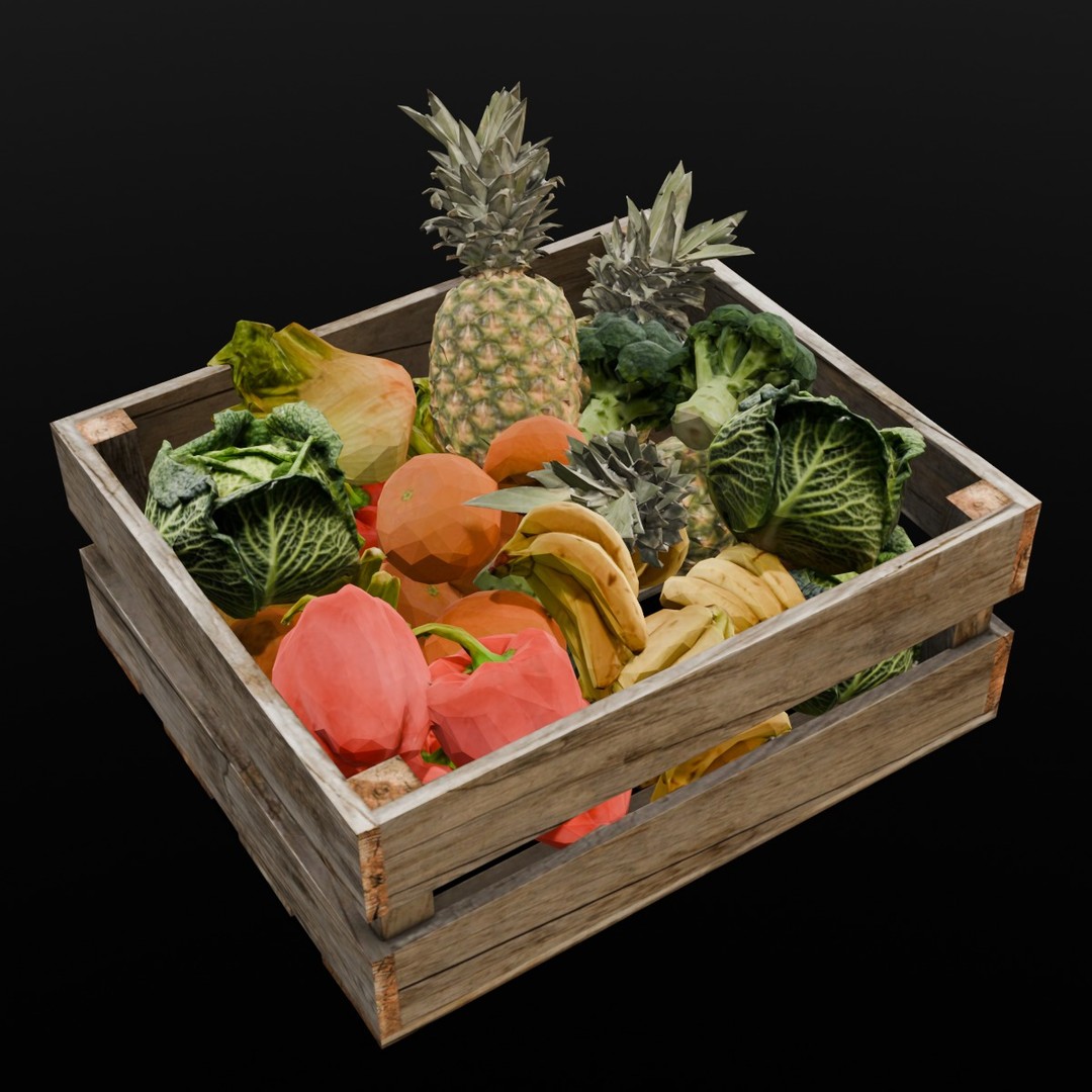 Market Asset 3D Model – Low Poly PBR Design for Virtual Environments - View 7