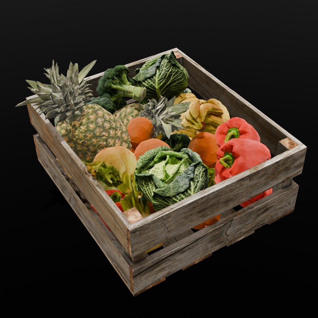 Market Asset 3D Model – Low Poly PBR Design for Virtual Environments - View 8