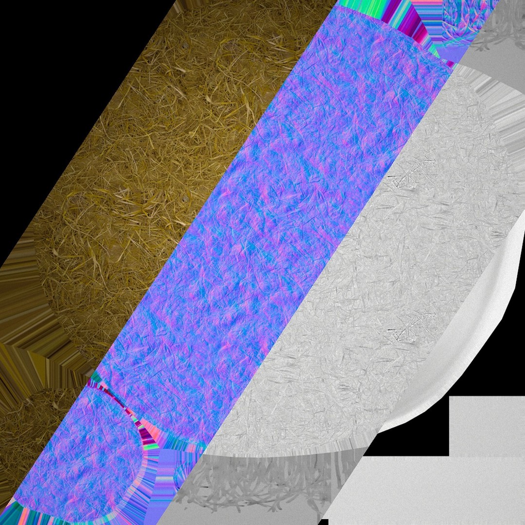 Stack of Hay Straw 3D Model – Low Poly Game Ready Asset, FBX