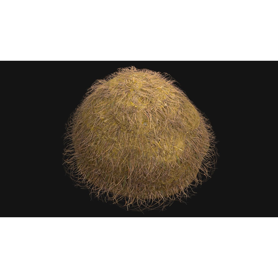Stack of Hay Straw 3D Model – Low Poly Game Ready Asset, FBX - View 18