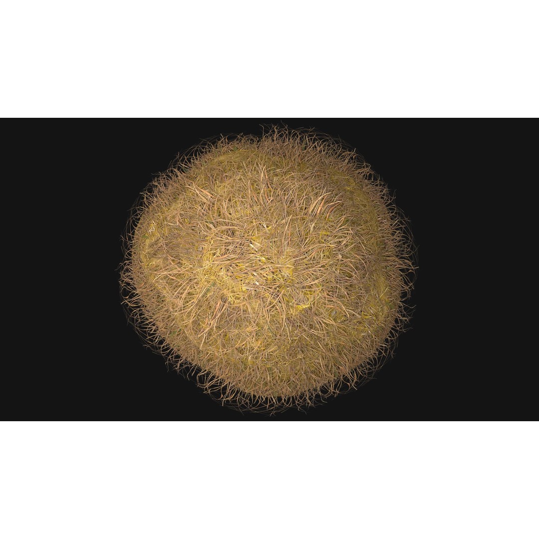 Stack of Hay Straw 3D Model – Low Poly Game Ready Asset, FBX - View 19