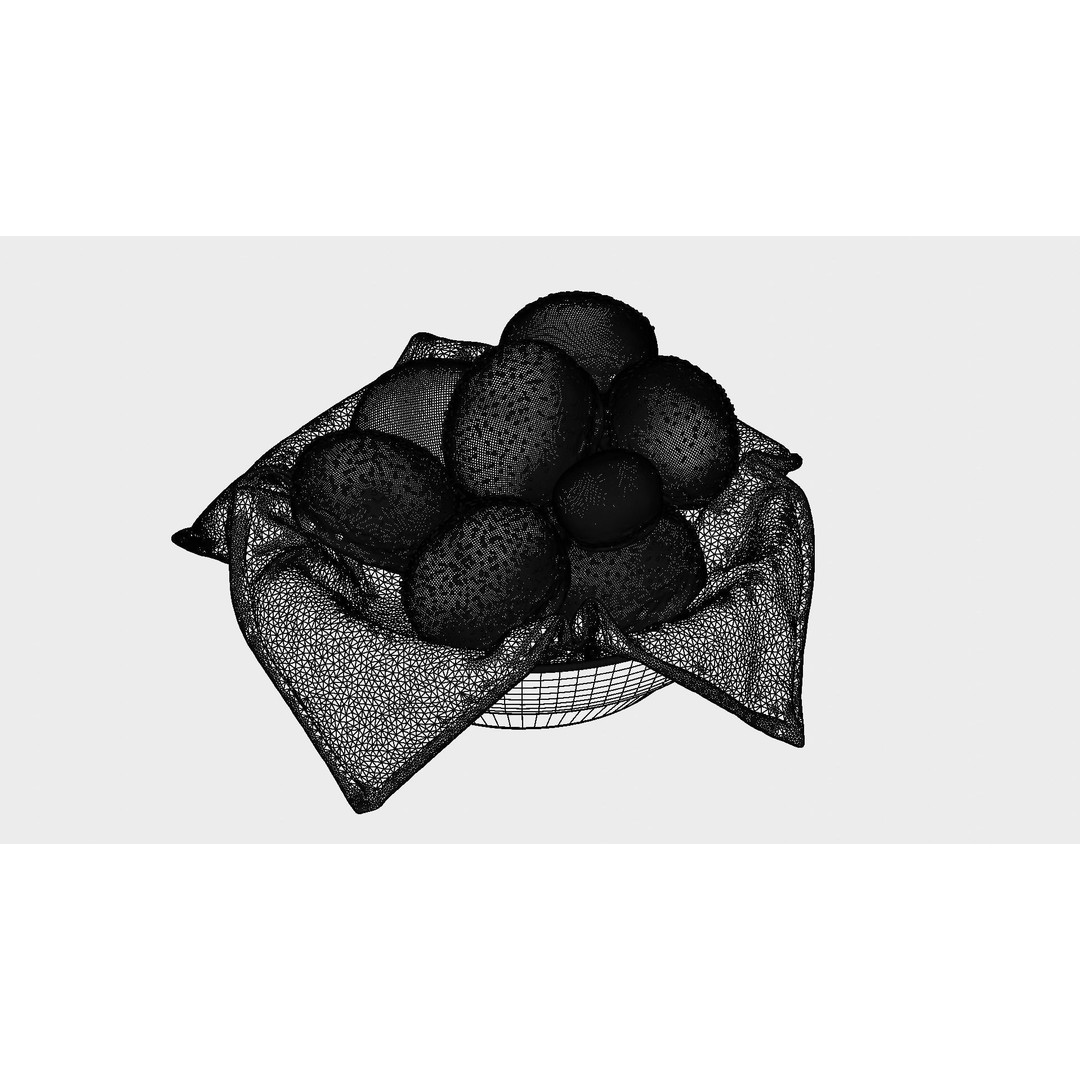 Fresh Buns in a Cup 3D Model – Photorealistic Food Scene, FBX, OBJ