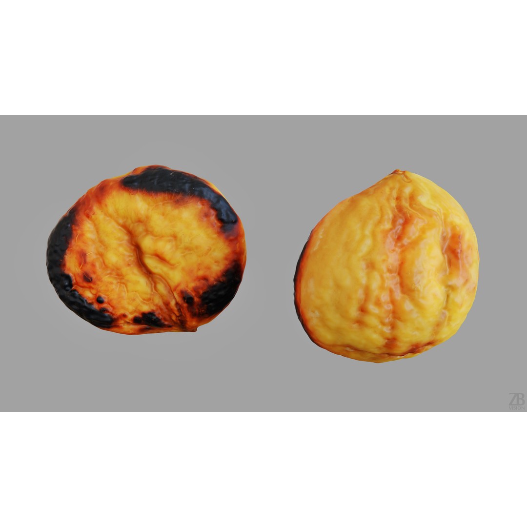 Chestnut 3D Model – Photorealistic Food Asset, FBX, OBJ
