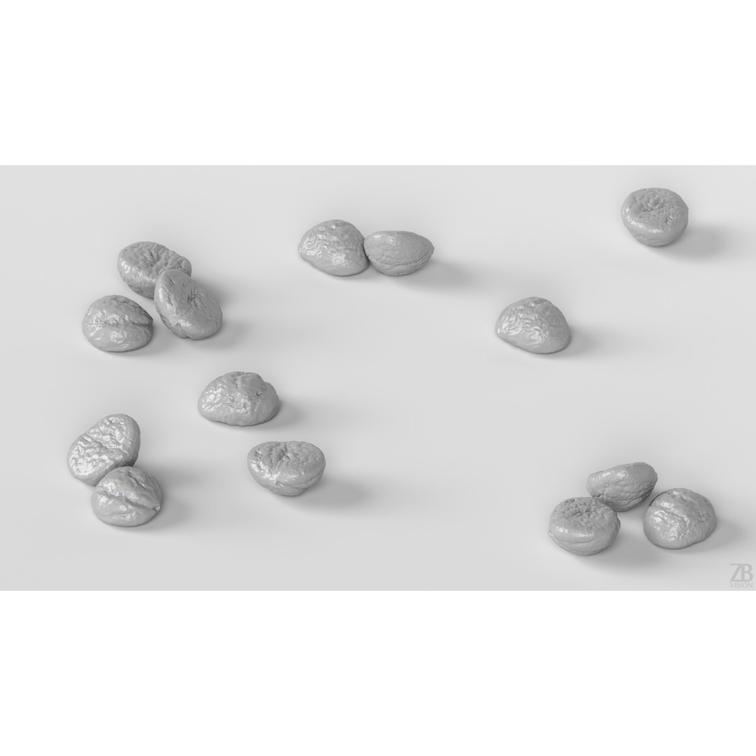 Chestnut 3D Model – Photorealistic Food Asset, FBX, OBJ - View 5