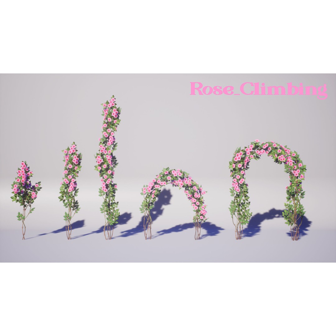 Garden Flowers 3D Model – Low Poly Game Ready Asset, FBX & Blender - View 6