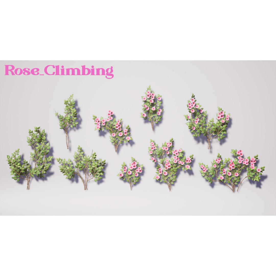 Garden Flowers 3D Model – Low Poly Game Ready Asset, FBX & Blender - View 8