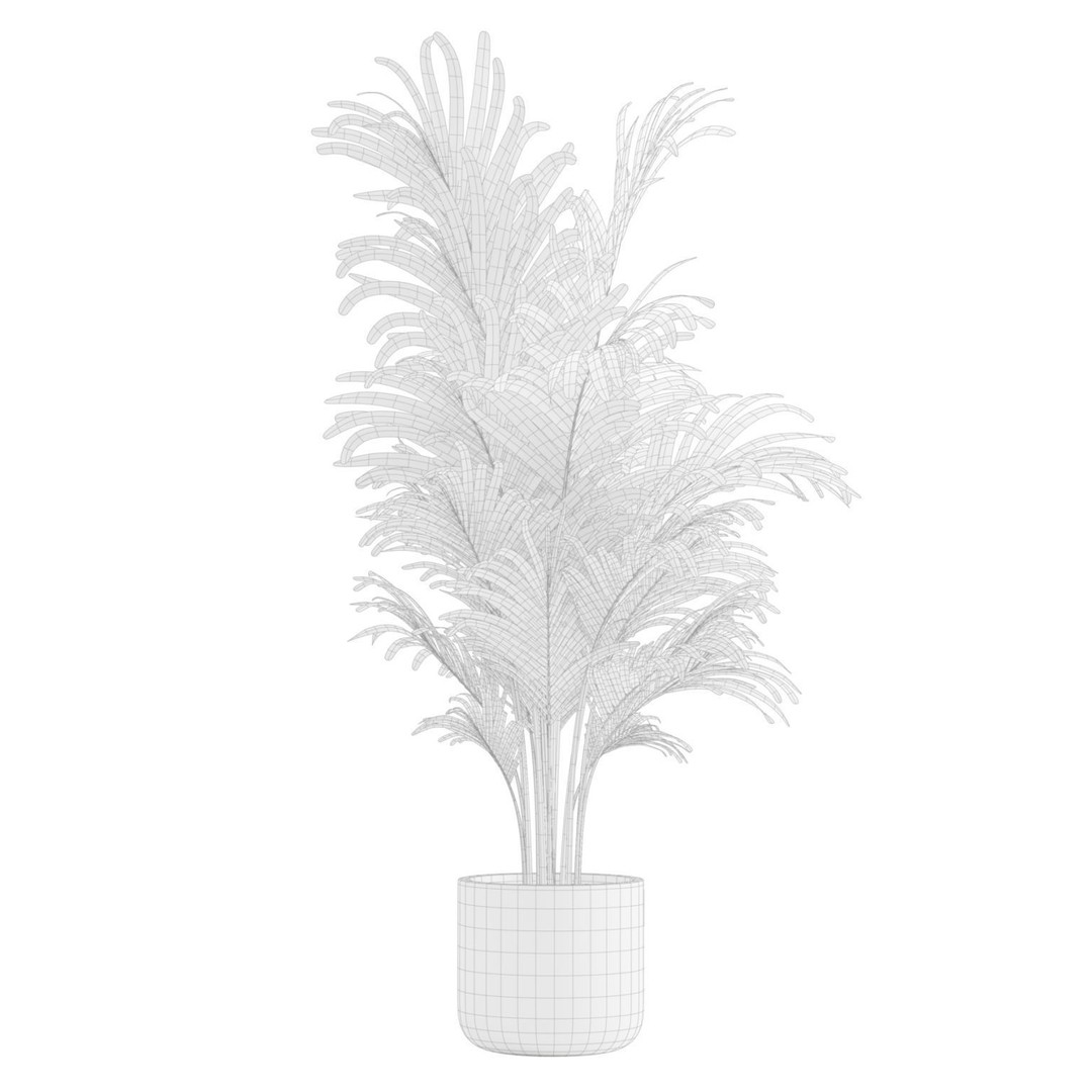 Indoor Plants 3D Model – Exotic Low Poly Set for Interior Renders - View 6