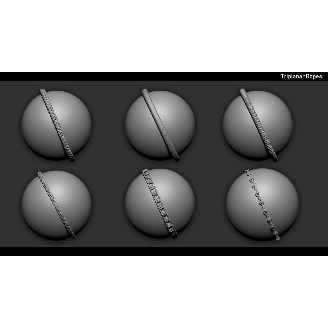 Zbrush Curve 120 Brushes Bundle 3D Model – High Quality Curve Tools - View 11