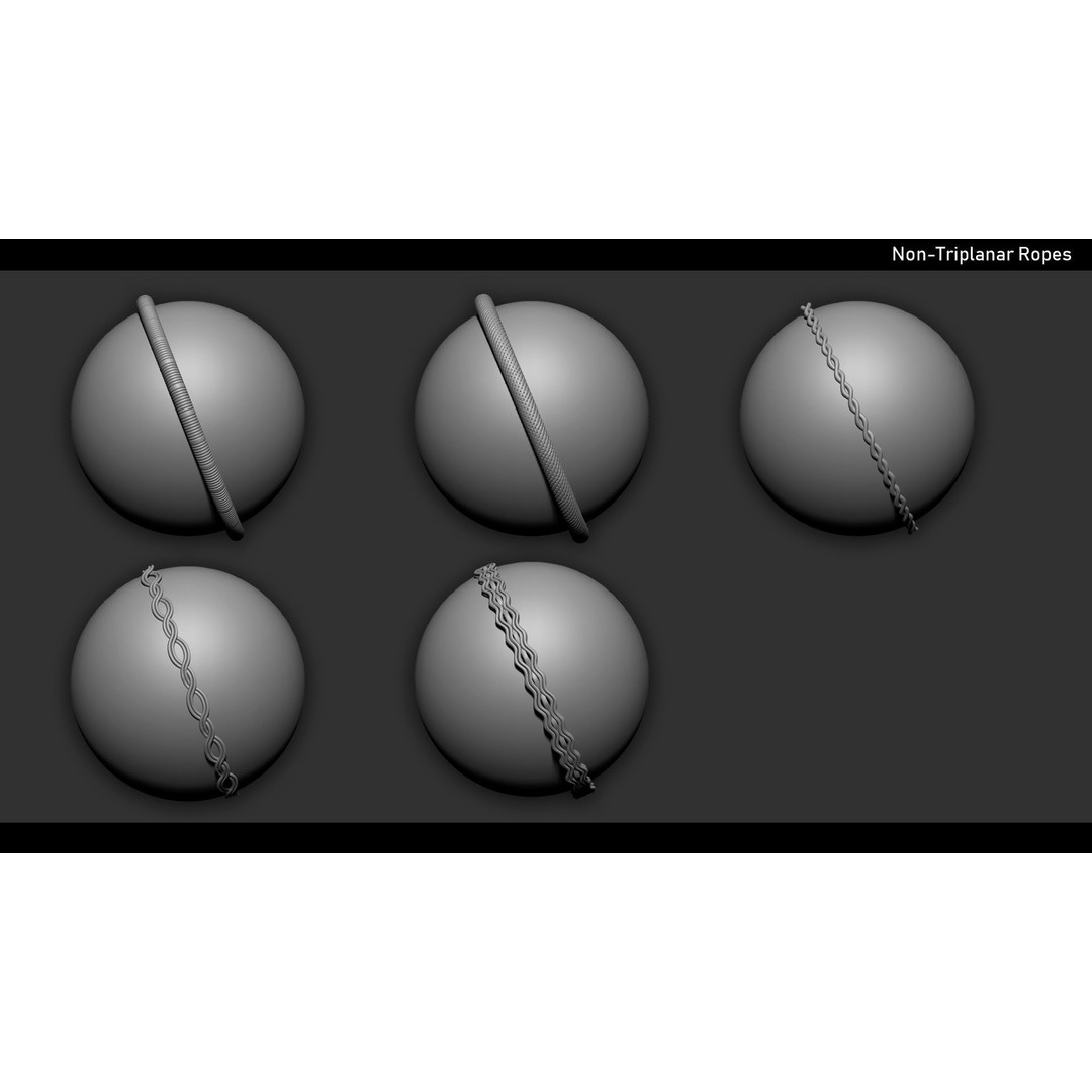 Zbrush Curve 120 Brushes Bundle 3D Model – High Quality Curve Tools - View 12