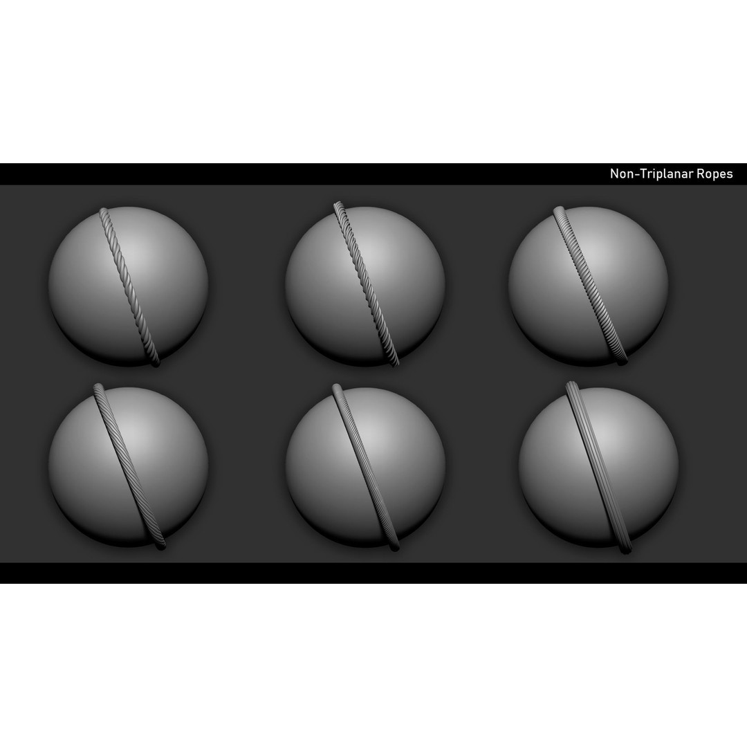 Zbrush Curve 120 Brushes Bundle 3D Model – High Quality Curve Tools - View 14