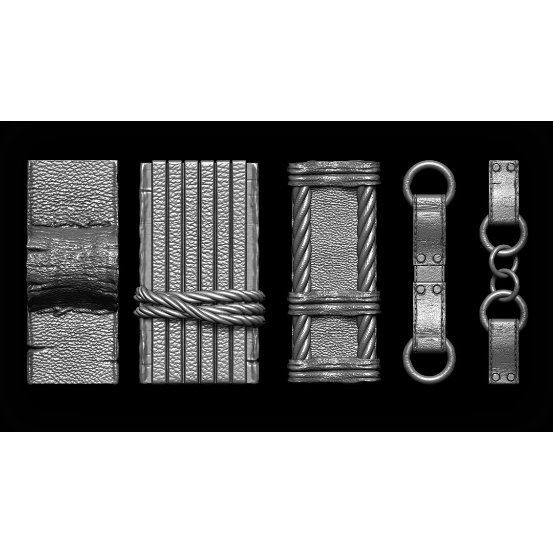 Zbrush Curve 120 Brushes Bundle 3D Model – High Quality Curve Tools - View 4