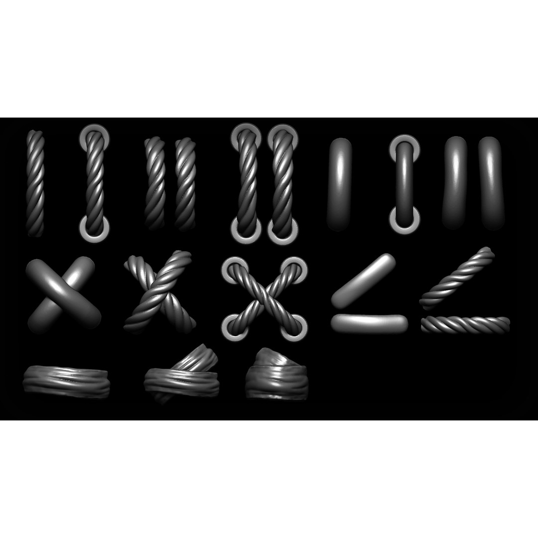 Zbrush Curve 120 Brushes Bundle 3D Model – High Quality Curve Tools - View 6