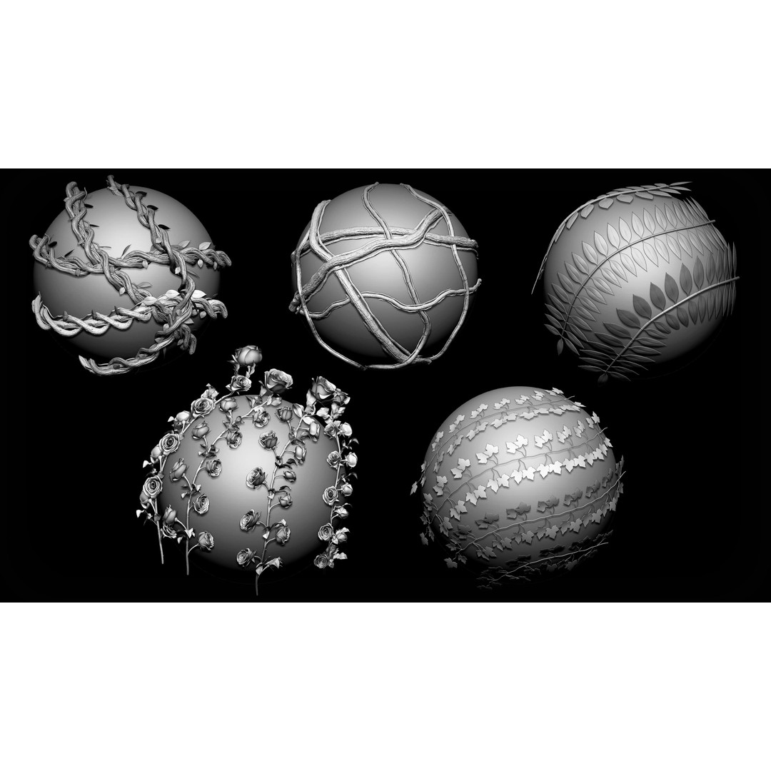 Zbrush Curve 120 Brushes Bundle 3D Model – High Quality Curve Tools - View 7