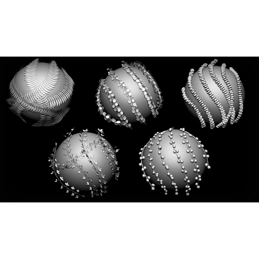 Zbrush Curve 120 Brushes Bundle 3D Model – High Quality Curve Tools - View 8