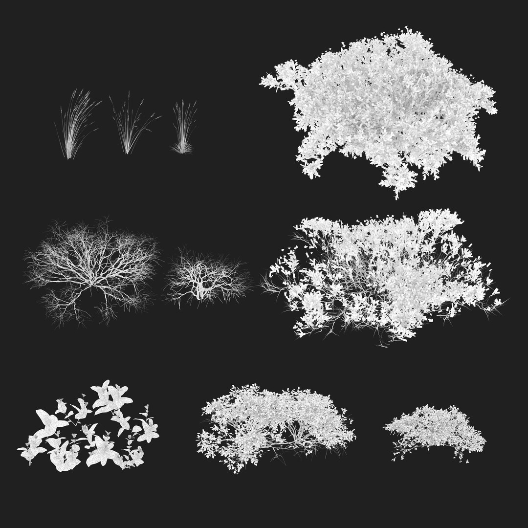Meadow 3D Model – Realistic Grass Landscape Asset, FBX - View 6