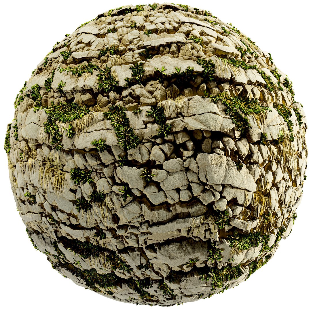 Stylized Stone Texture Collection 3D Model – PBR Textures, 4K Resolution - View 6