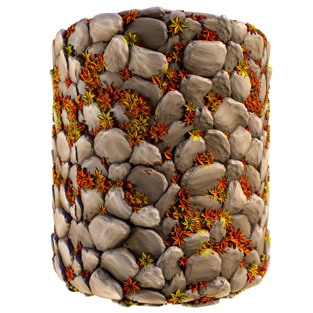 Stylized Stone Texture Collection 3D Model – PBR Textures, 4K Resolution - View 8