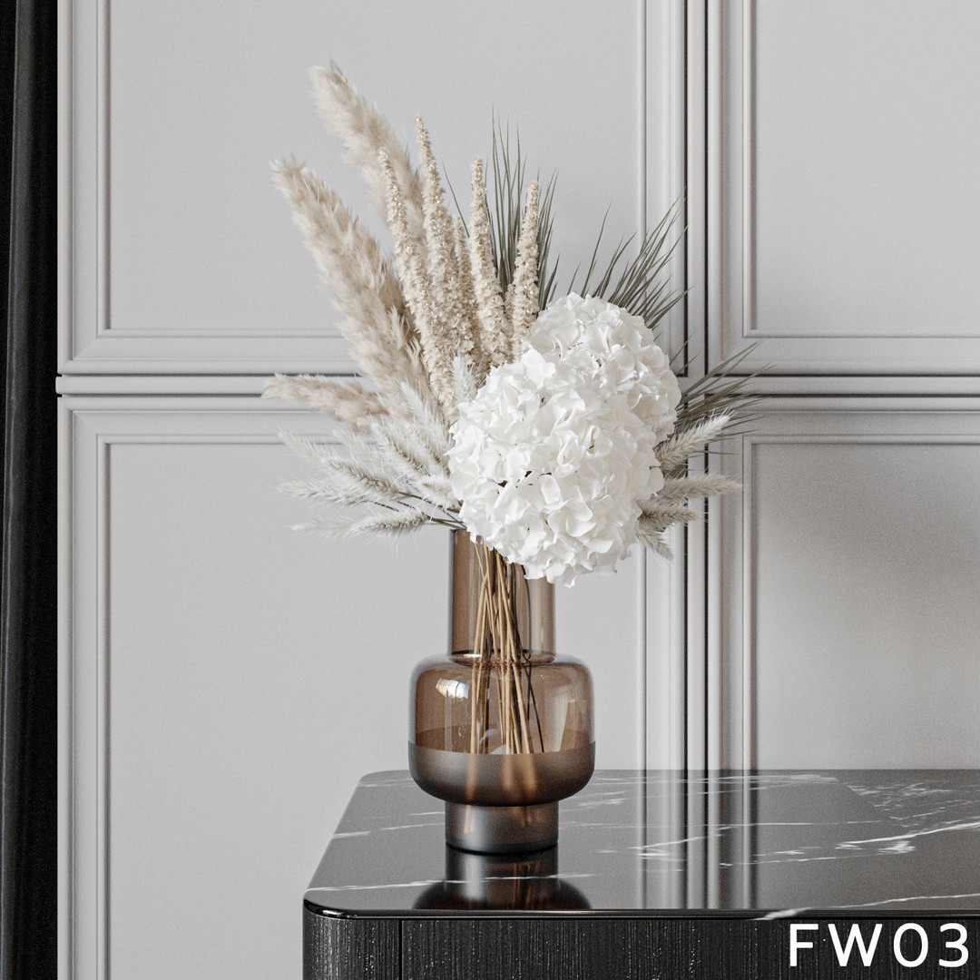 Hydrangea Flower 3D Model – High Poly Collection, FBX, OBJ - View 10
