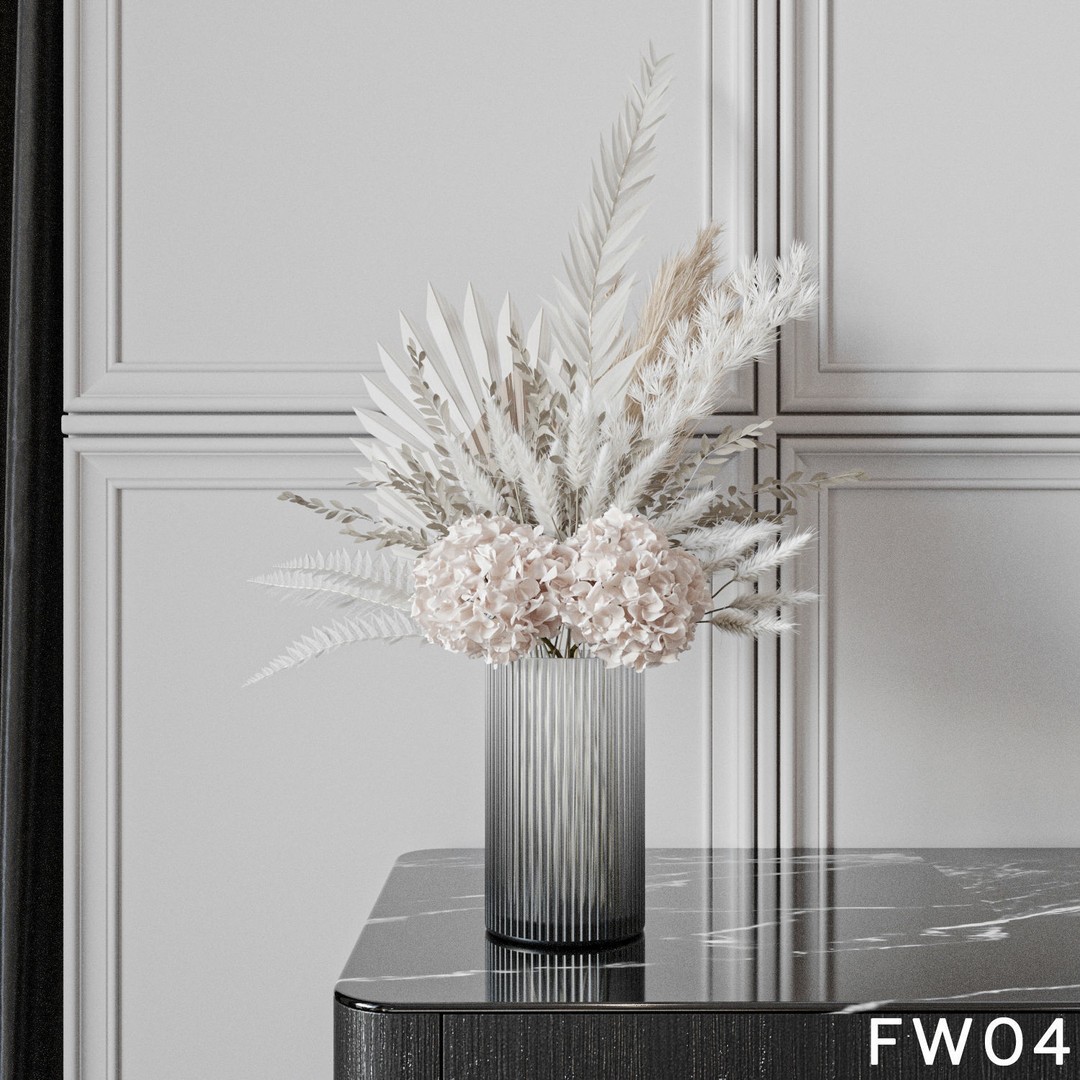 Hydrangea Flower 3D Model – High Poly Collection, FBX, OBJ - View 13