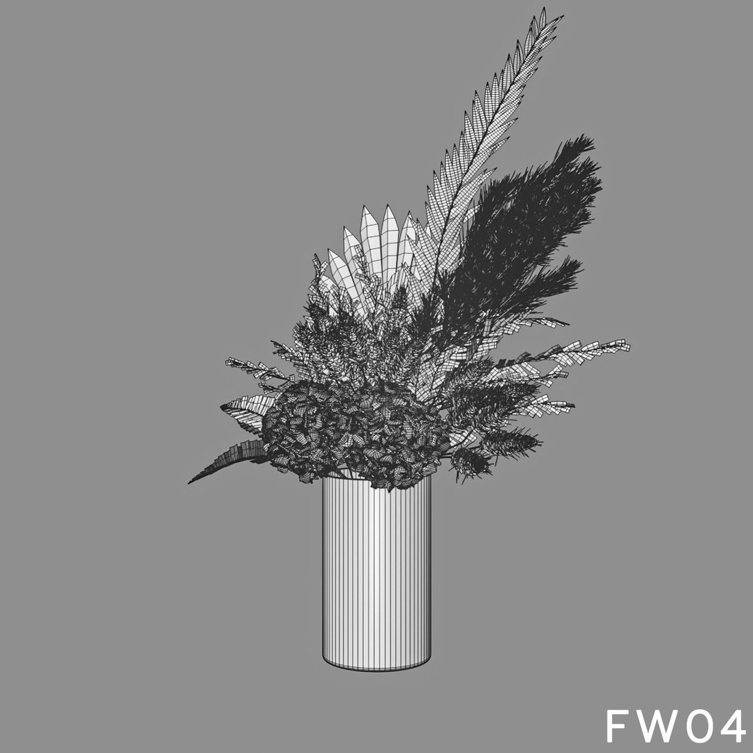 Hydrangea Flower 3D Model – High Poly Collection, FBX, OBJ - View 14