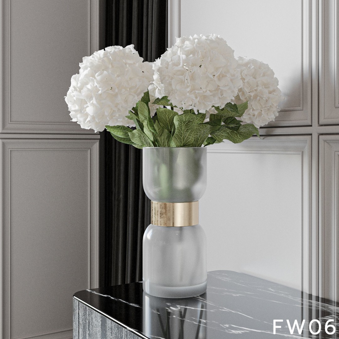 Hydrangea Flower 3D Model – High Poly Collection, FBX, OBJ - View 18
