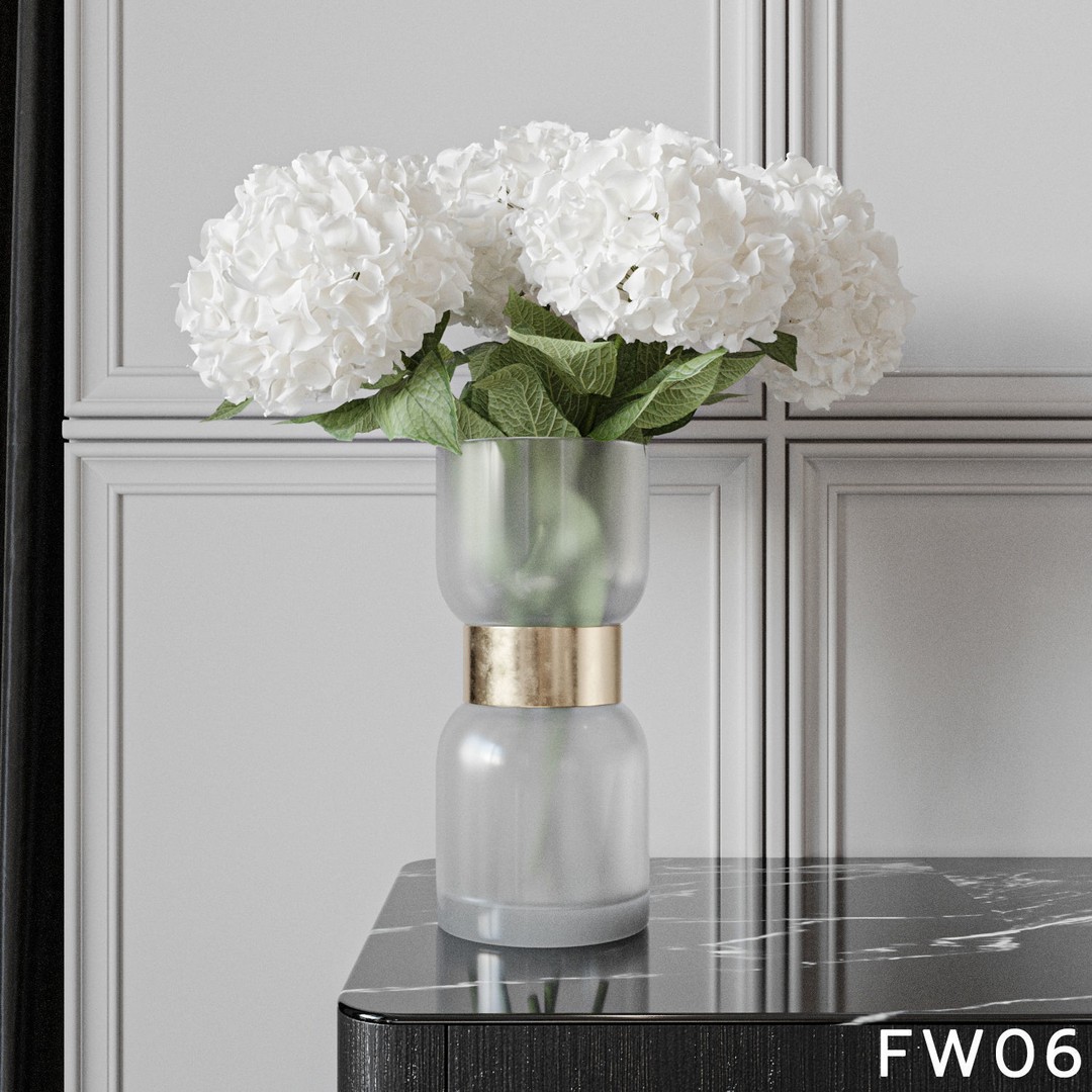 Hydrangea Flower 3D Model – High Poly Collection, FBX, OBJ - View 19