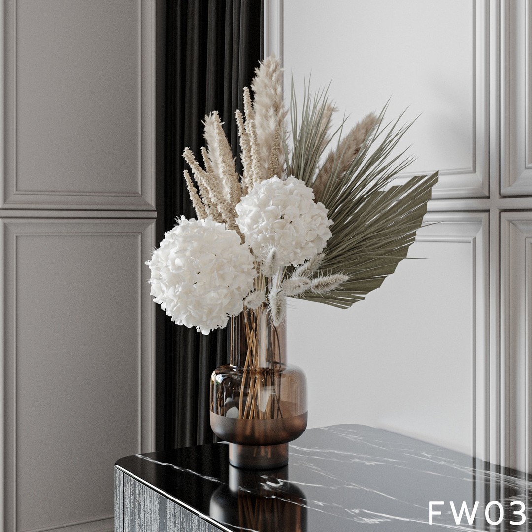 Hydrangea Flower 3D Model – High Poly Collection, FBX, OBJ - View 9