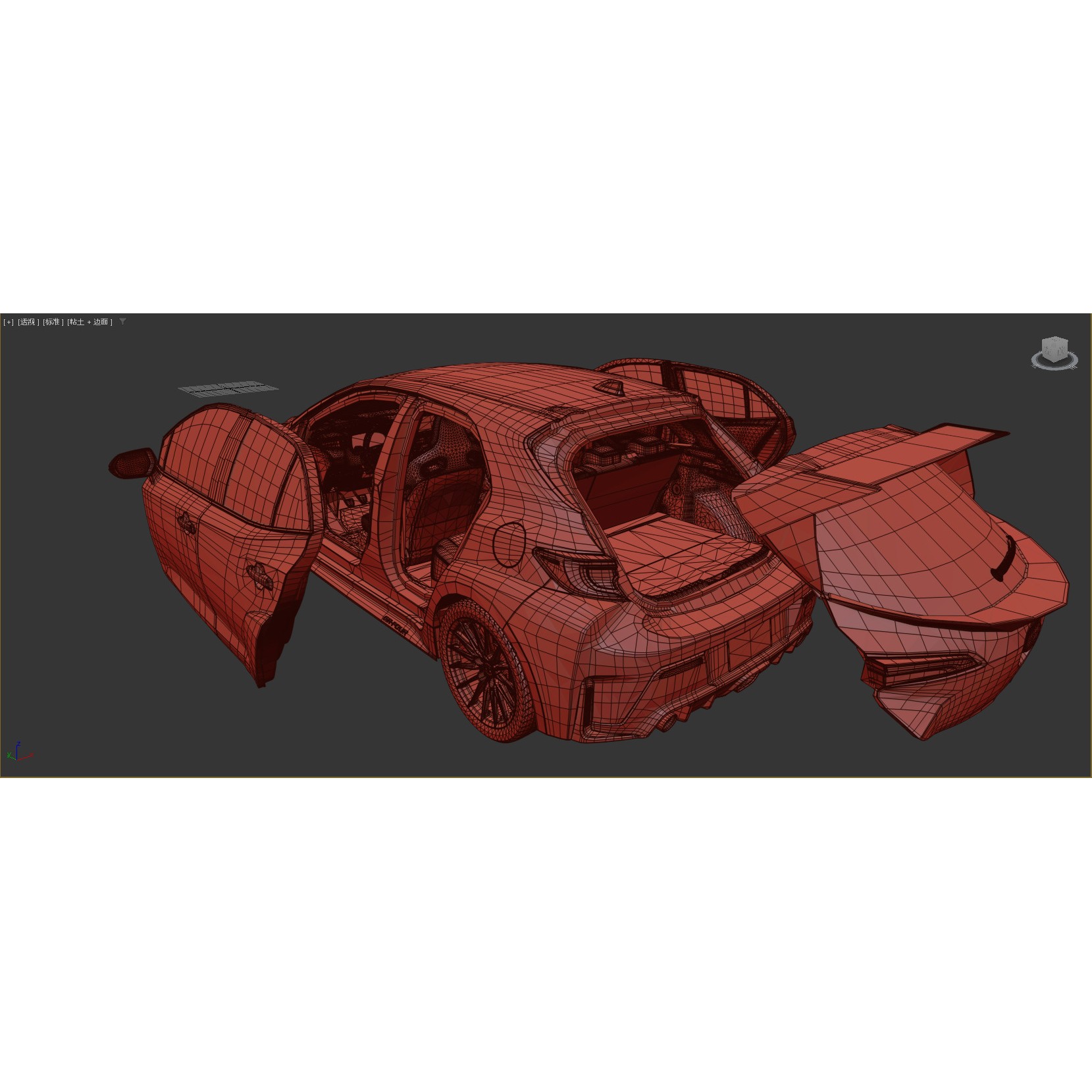 Toyota GR Corolla 2024 - High-Poly Interior 3D Model