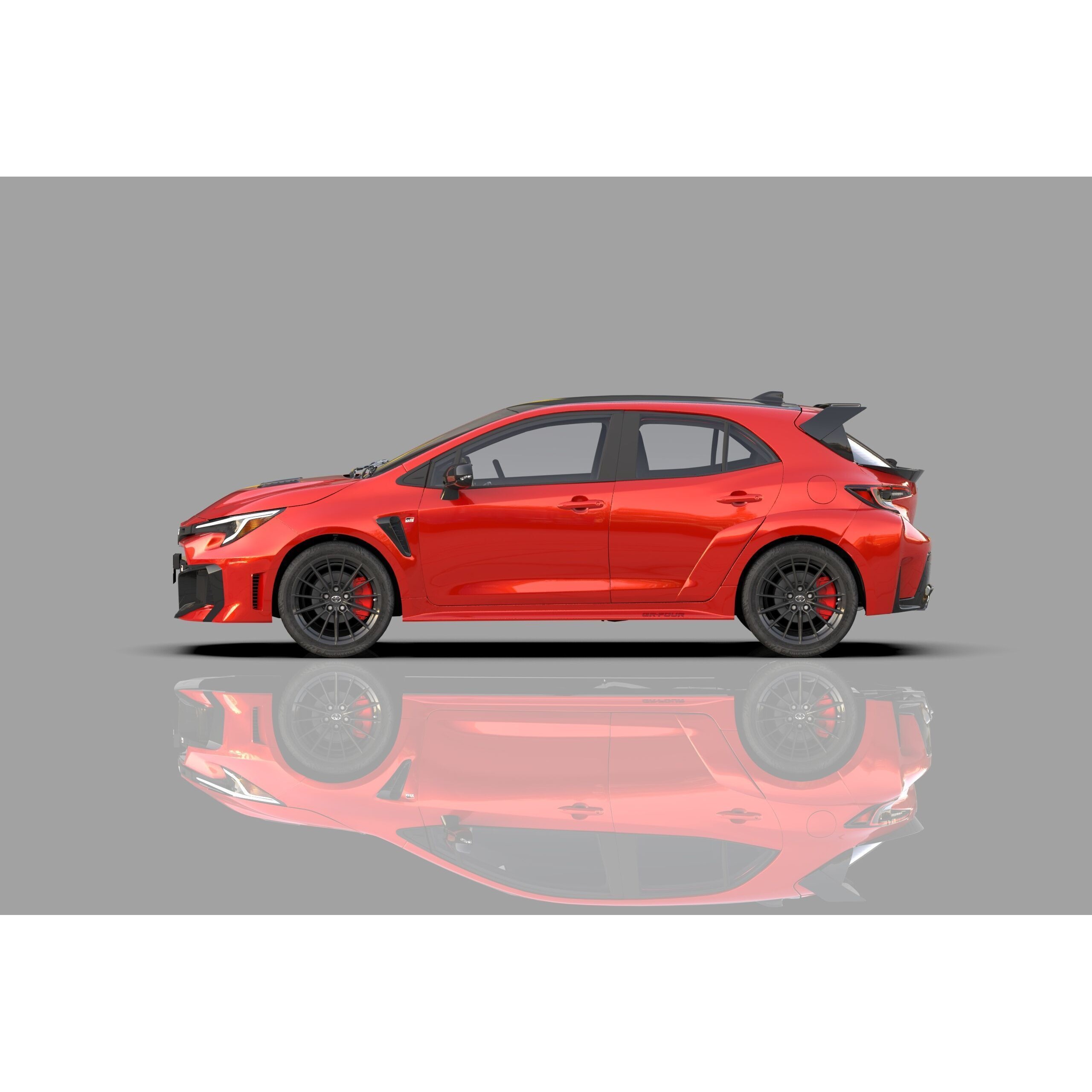 Toyota GR Corolla 2024 - High-Poly Interior 3D Model - View 12