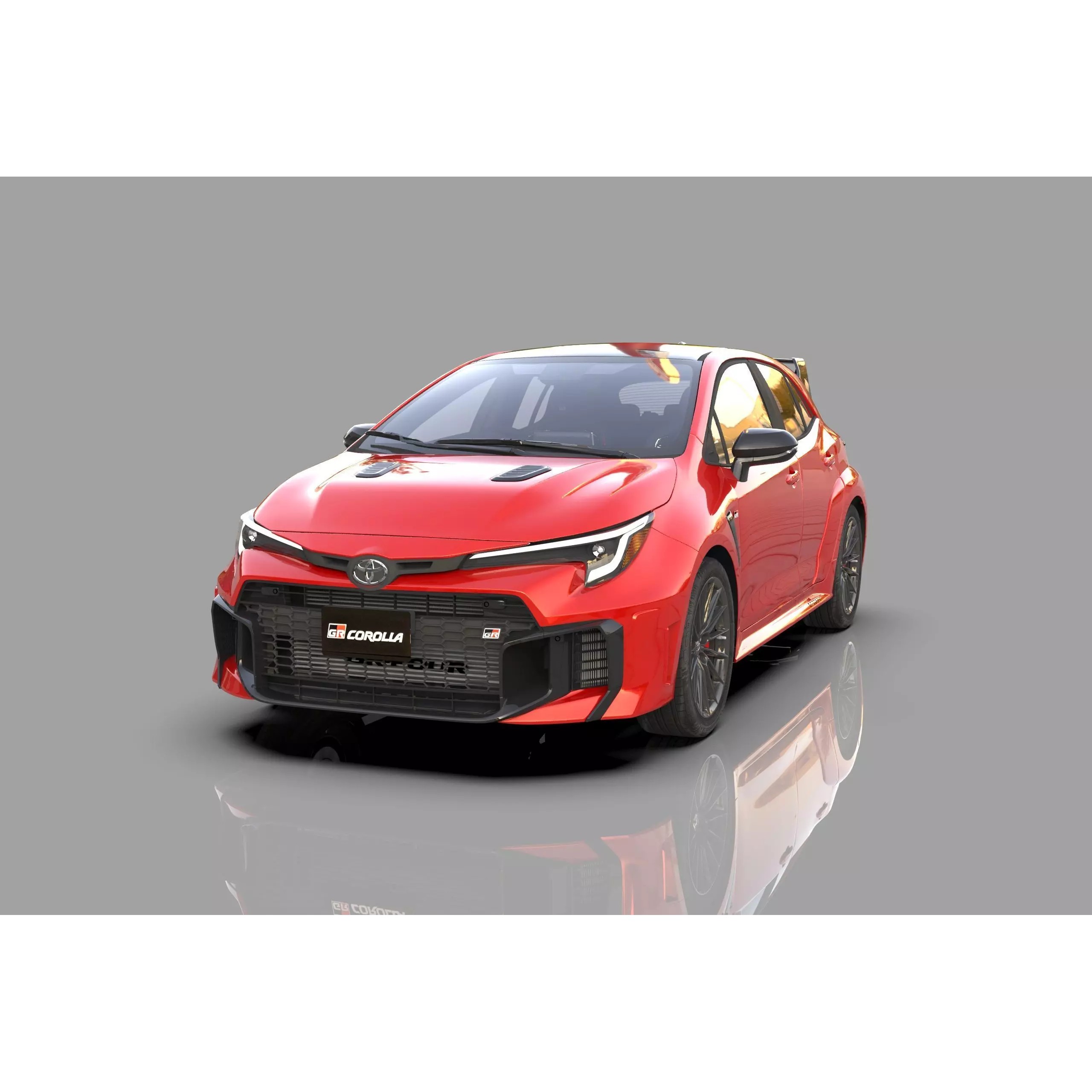 Toyota GR Corolla 2024 - High-Poly Interior 3D Model - View 2