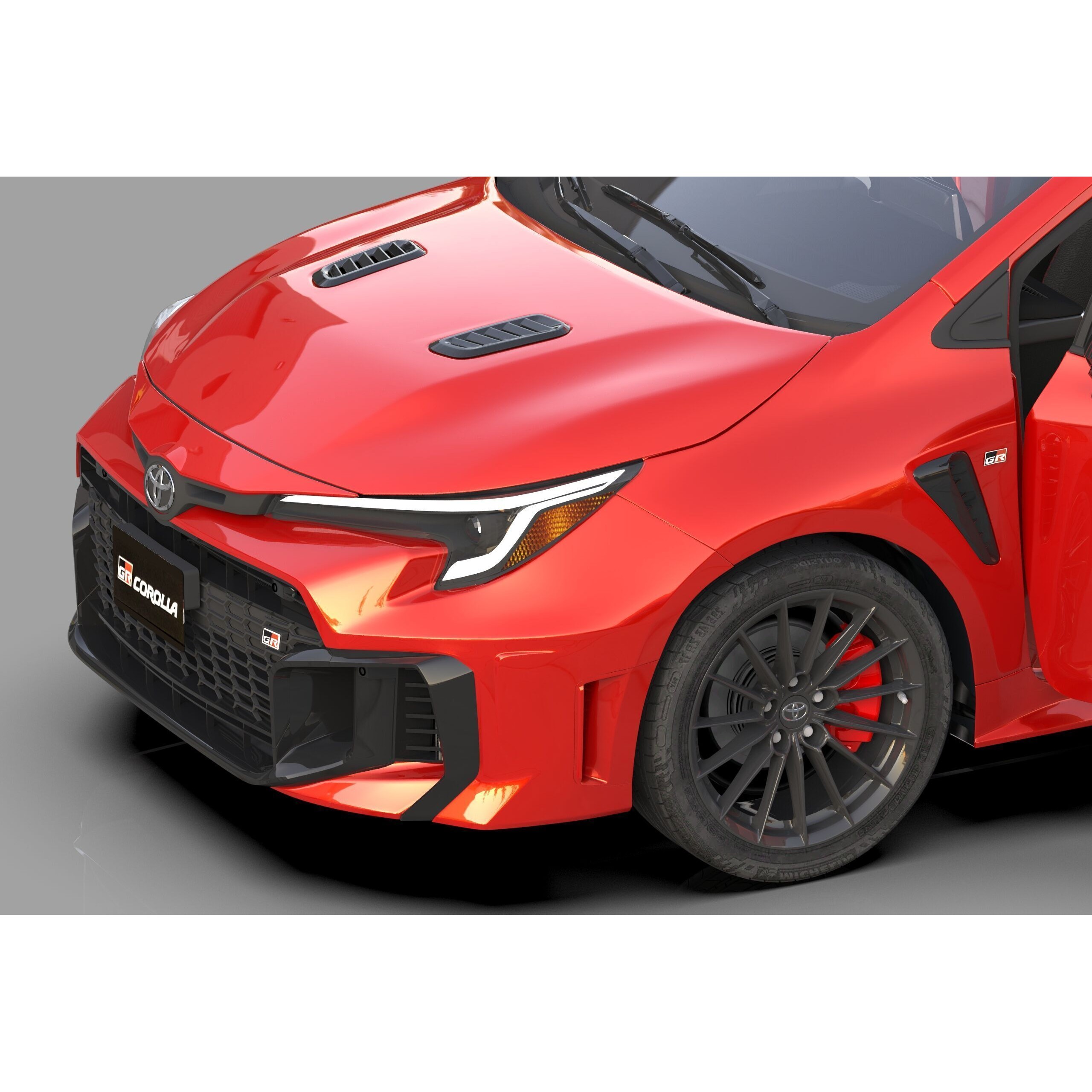 Toyota GR Corolla 2024 - High-Poly Interior 3D Model - View 20