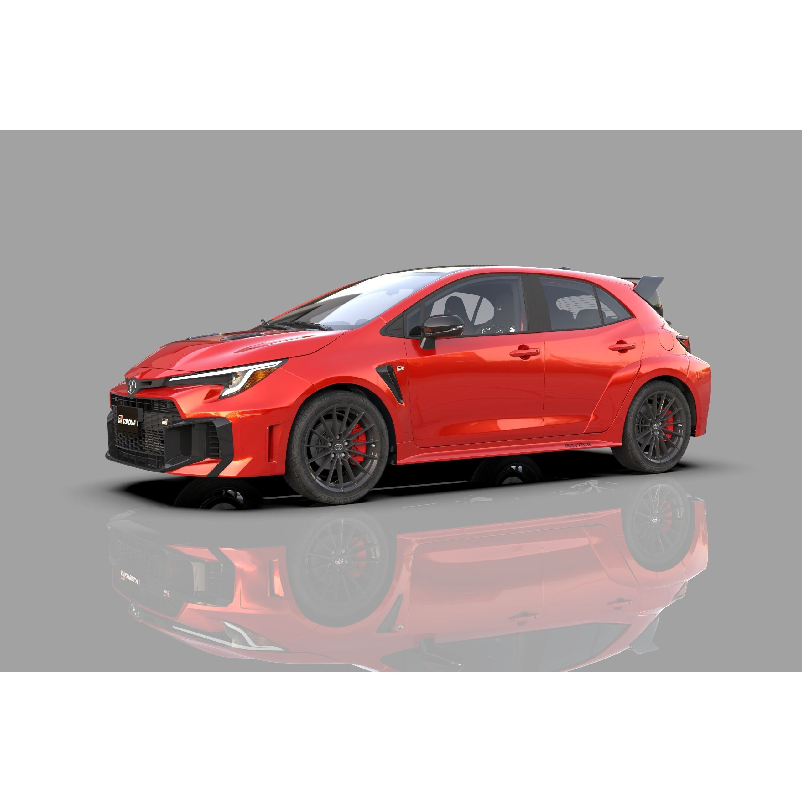 Toyota GR Corolla 2024 - High-Poly Interior 3D Model - View 3