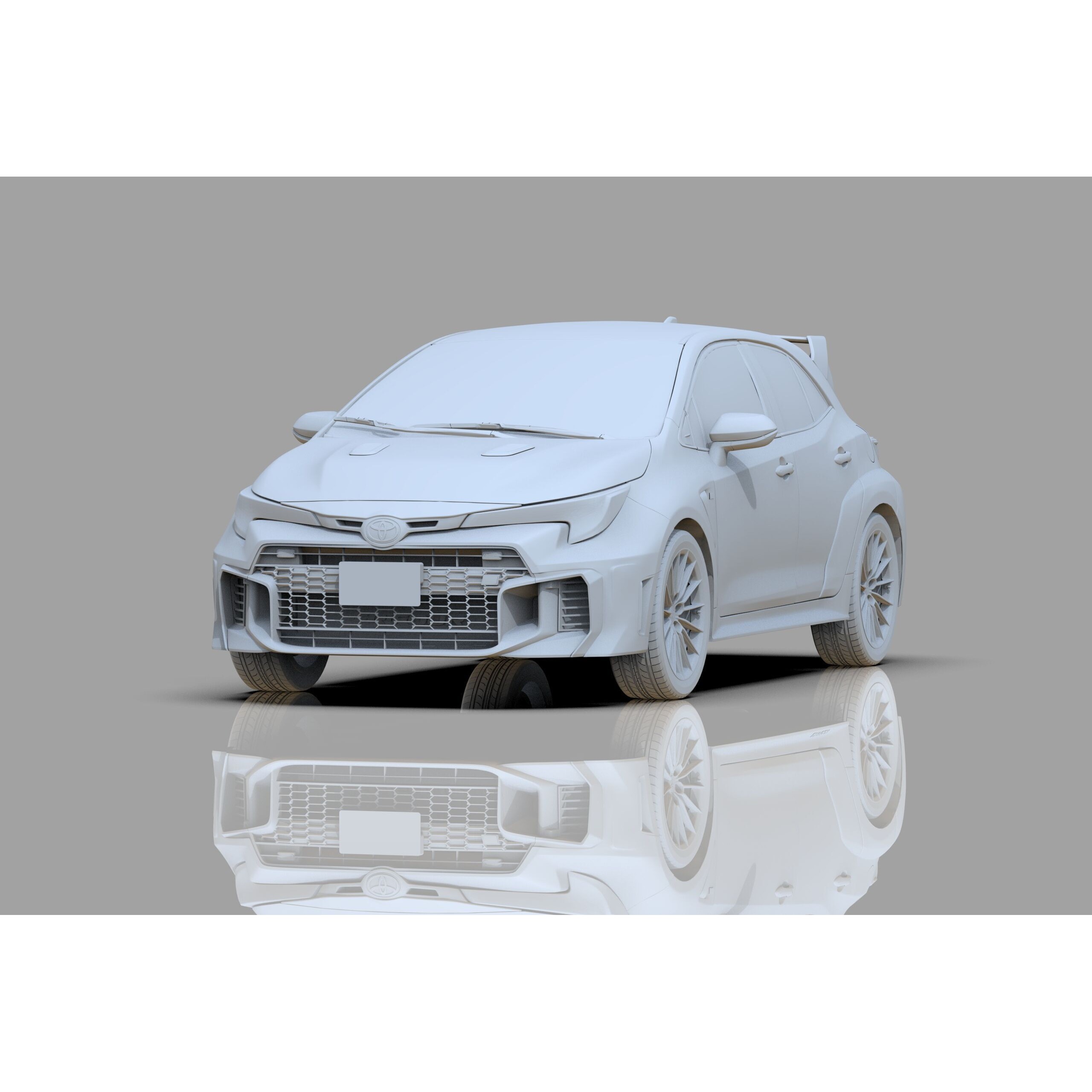 Toyota GR Corolla 2024 - High-Poly Interior 3D Model - View 30