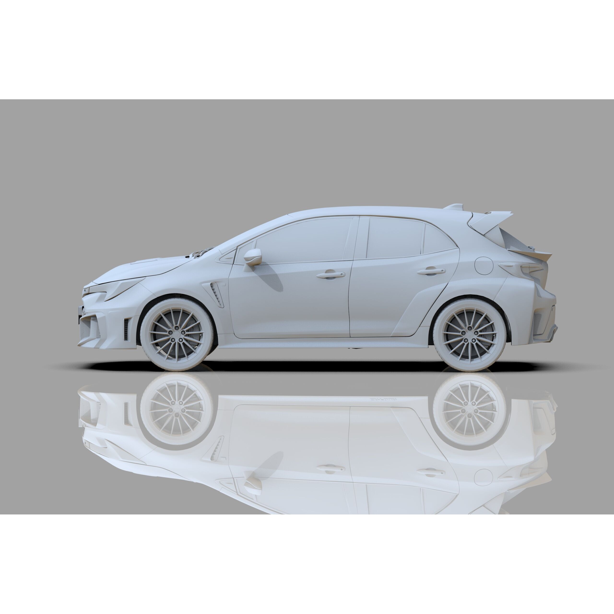 Toyota GR Corolla 2024 - High-Poly Interior 3D Model - View 32