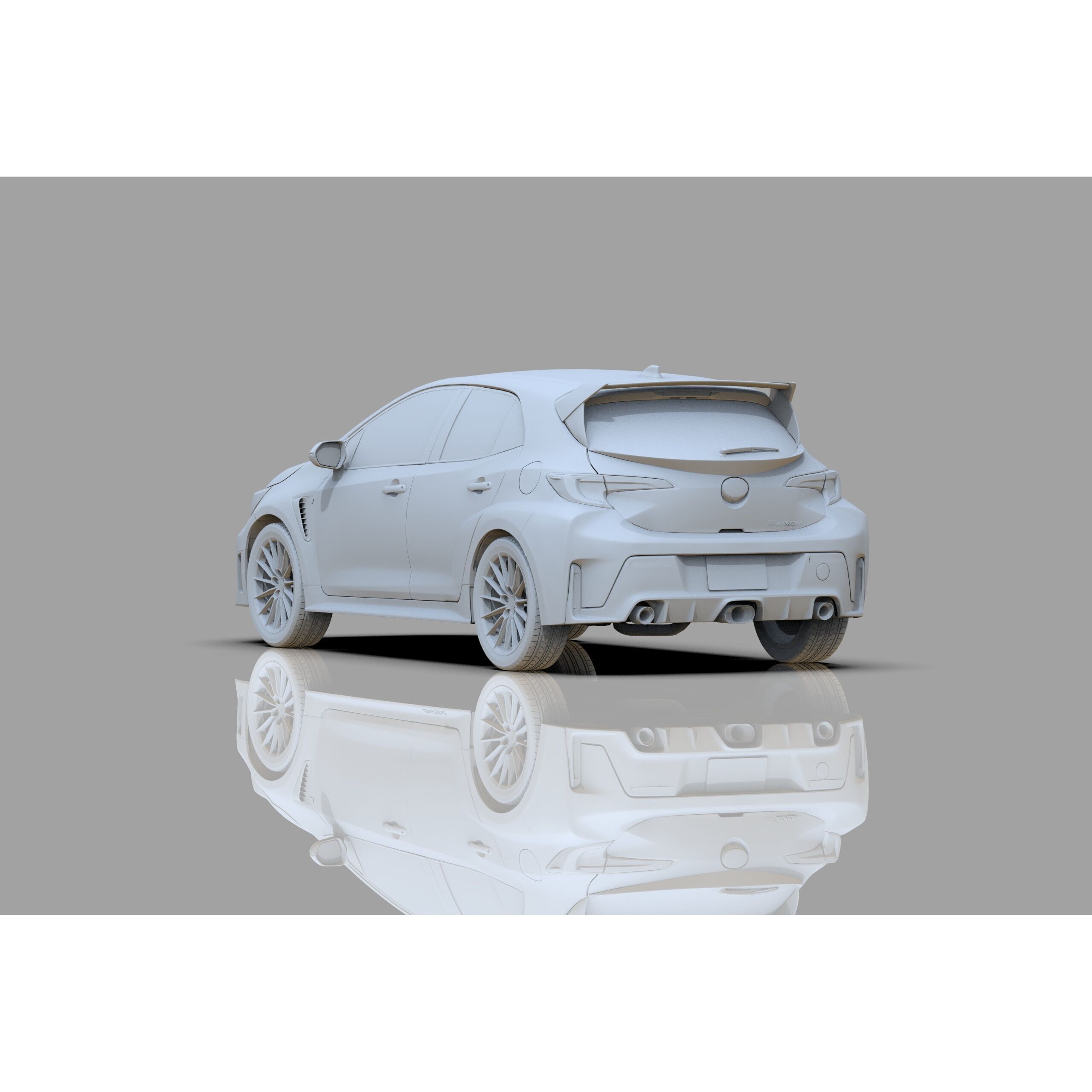 Toyota GR Corolla 2024 - High-Poly Interior 3D Model - View 33