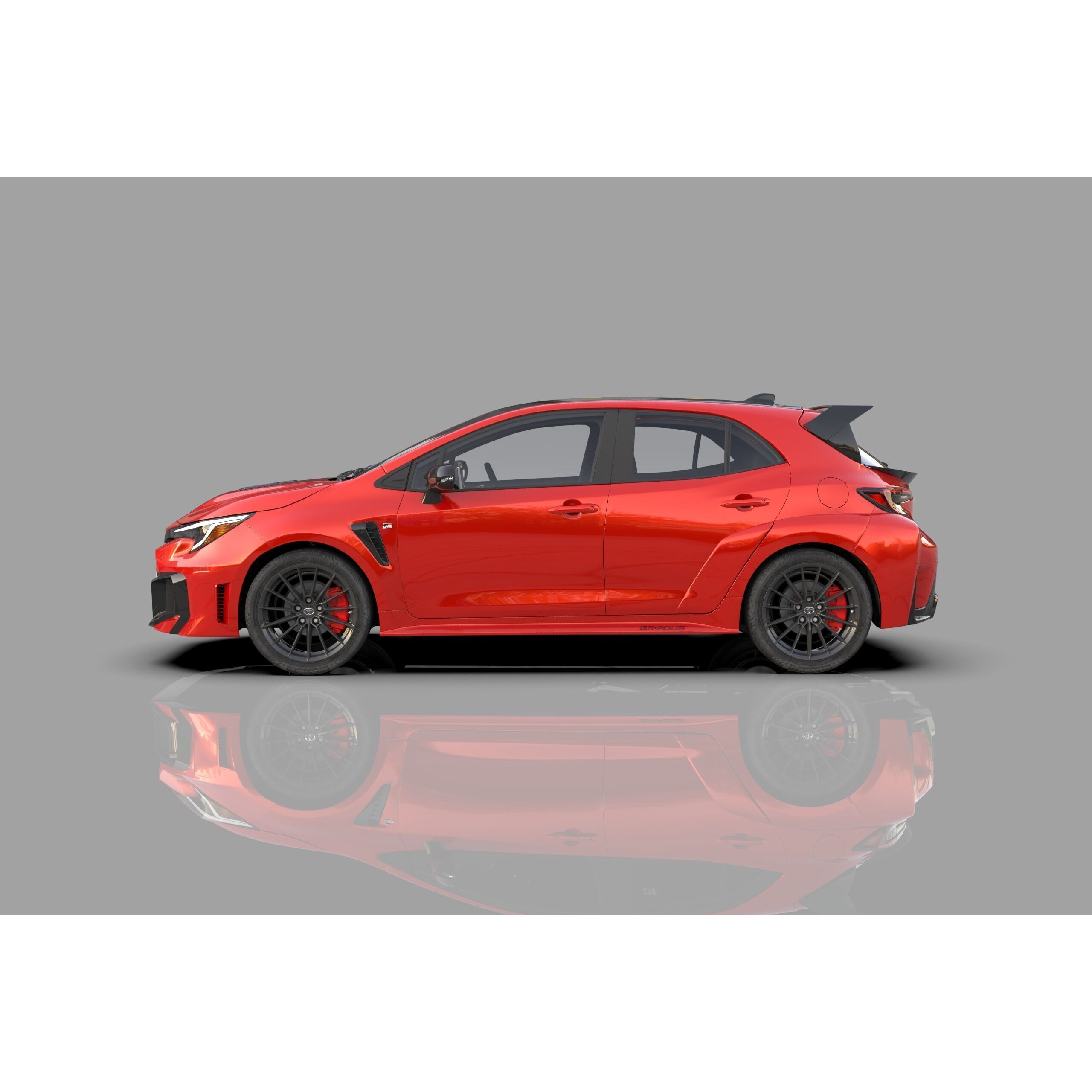 Toyota GR Corolla 2024 - High-Poly Interior 3D Model - View 4