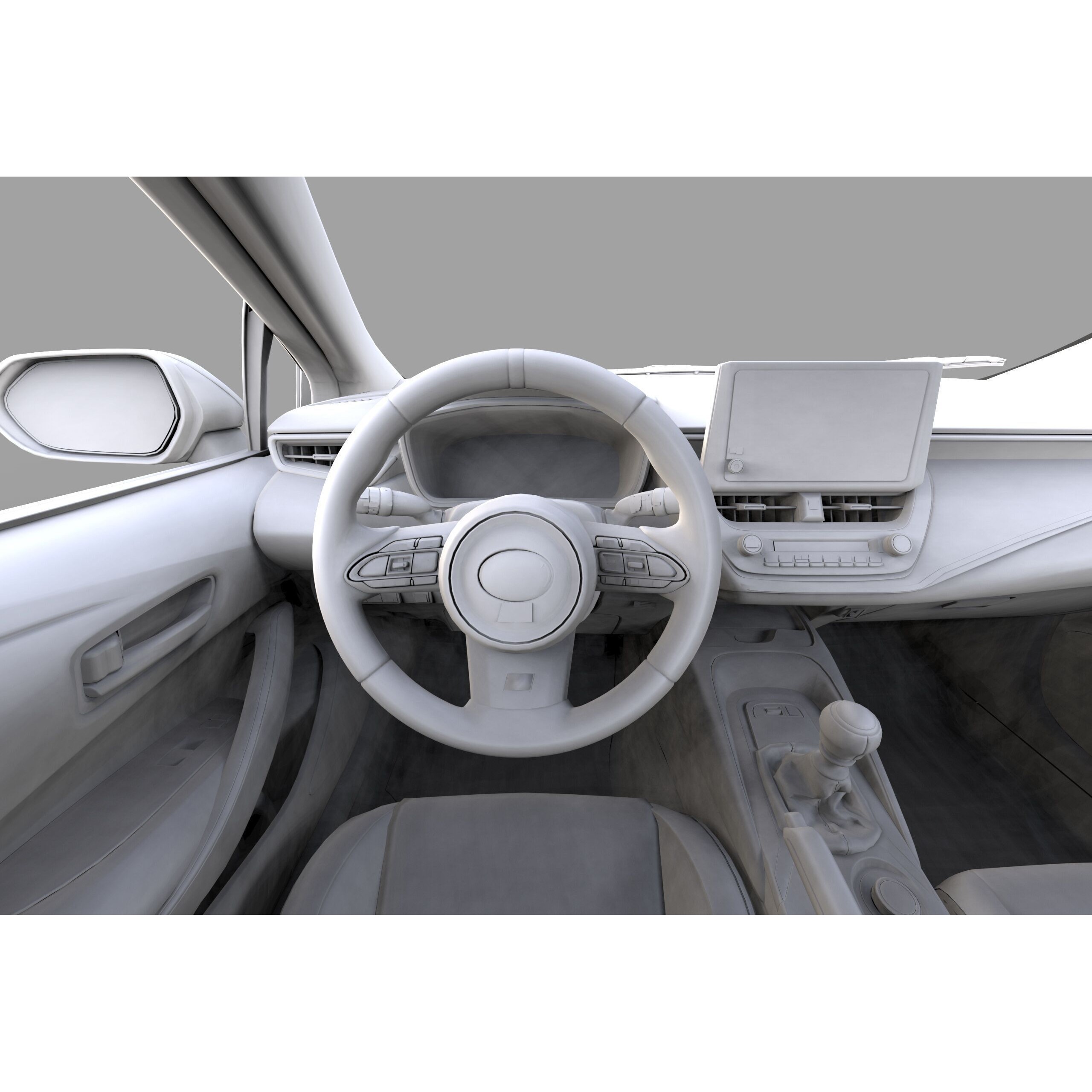 Toyota GR Corolla 2024 - High-Poly Interior 3D Model - View 40