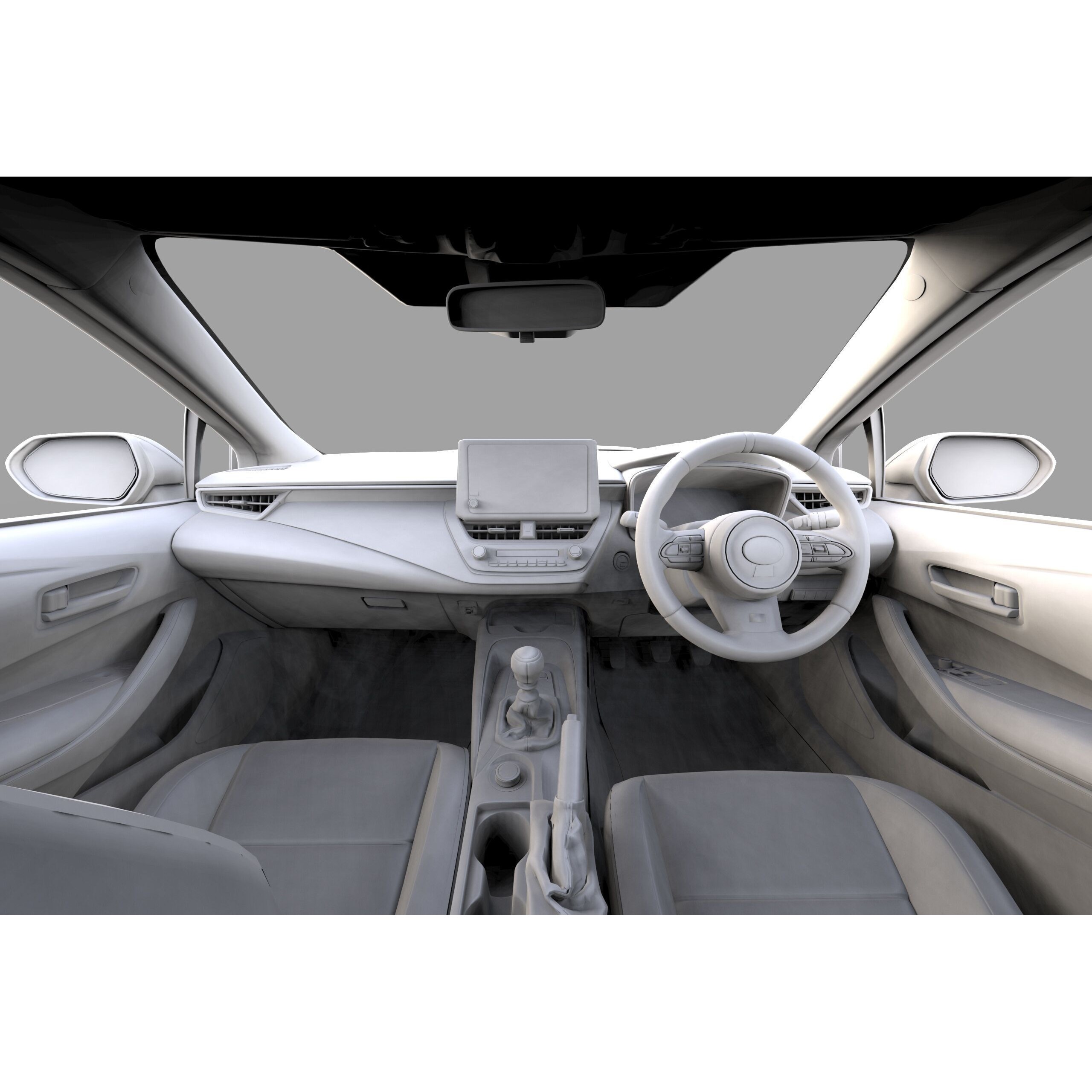 Toyota GR Corolla 2024 - High-Poly Interior 3D Model - View 42
