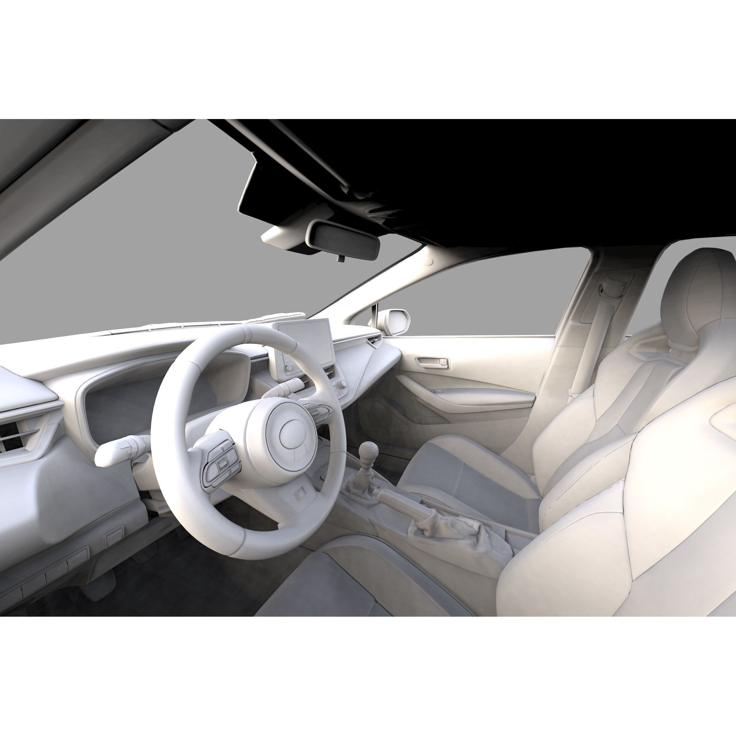 Toyota GR Corolla 2024 - High-Poly Interior 3D Model - View 43