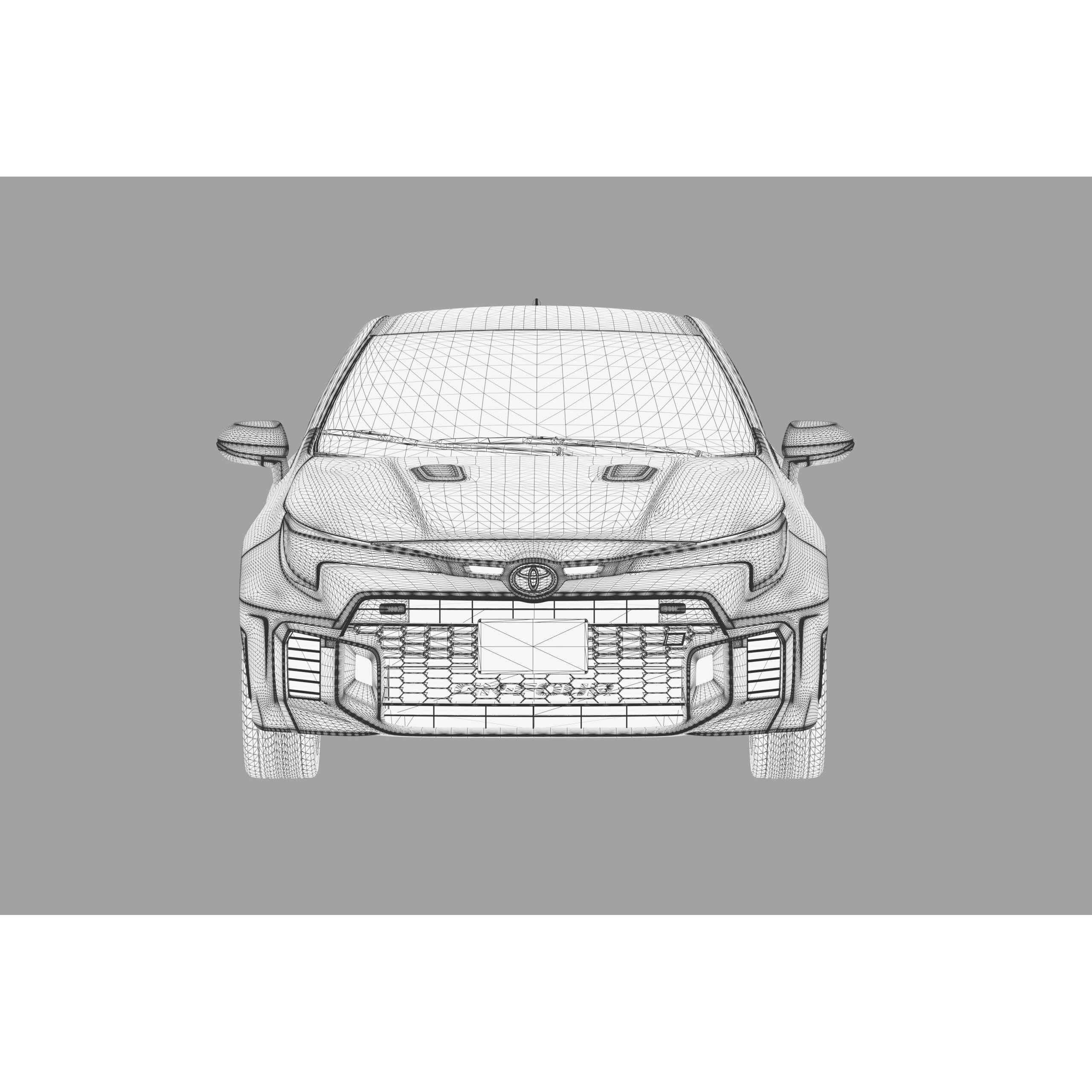 Toyota GR Corolla 2024 - High-Poly Interior 3D Model - View 49