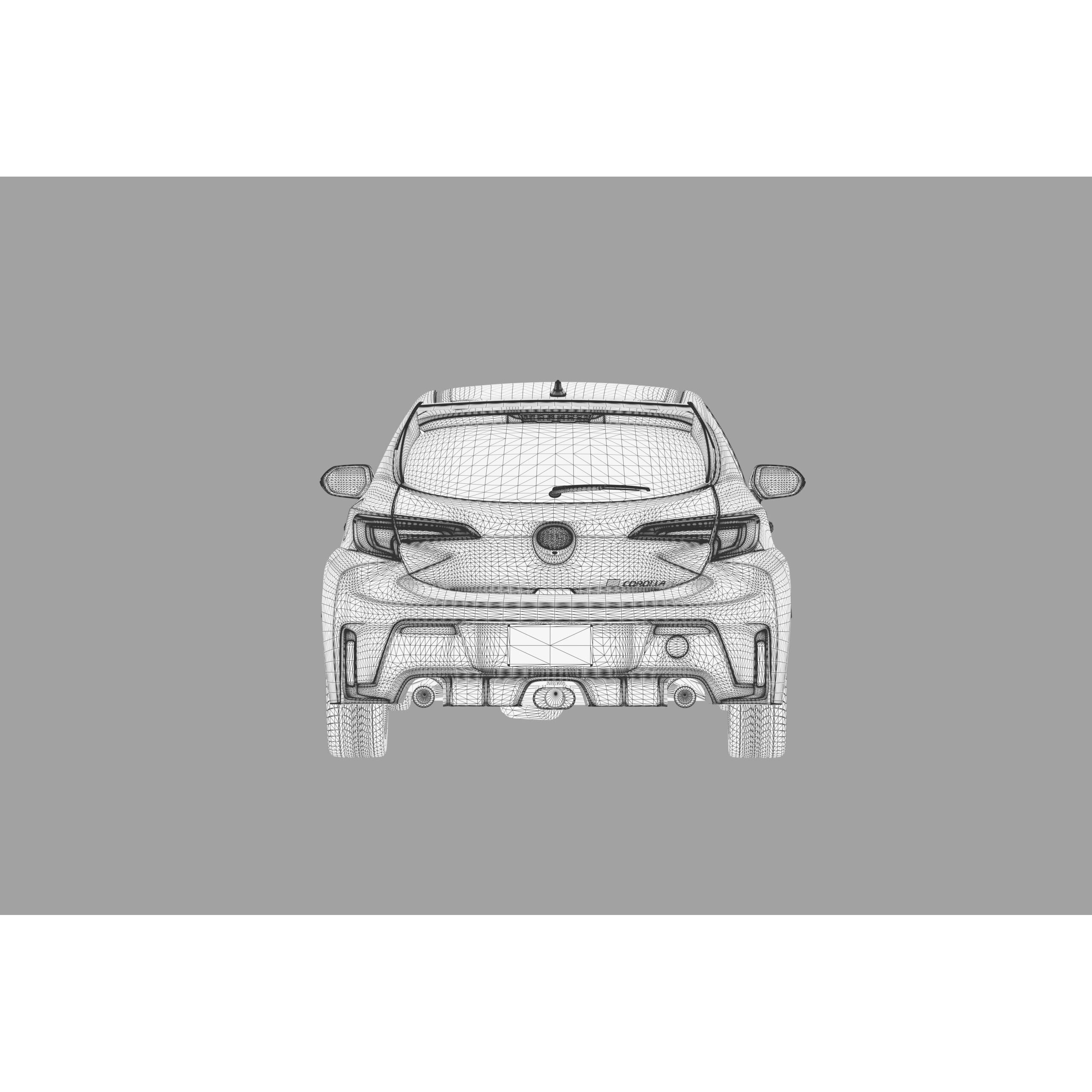 Toyota GR Corolla 2024 - High-Poly Interior 3D Model - View 50