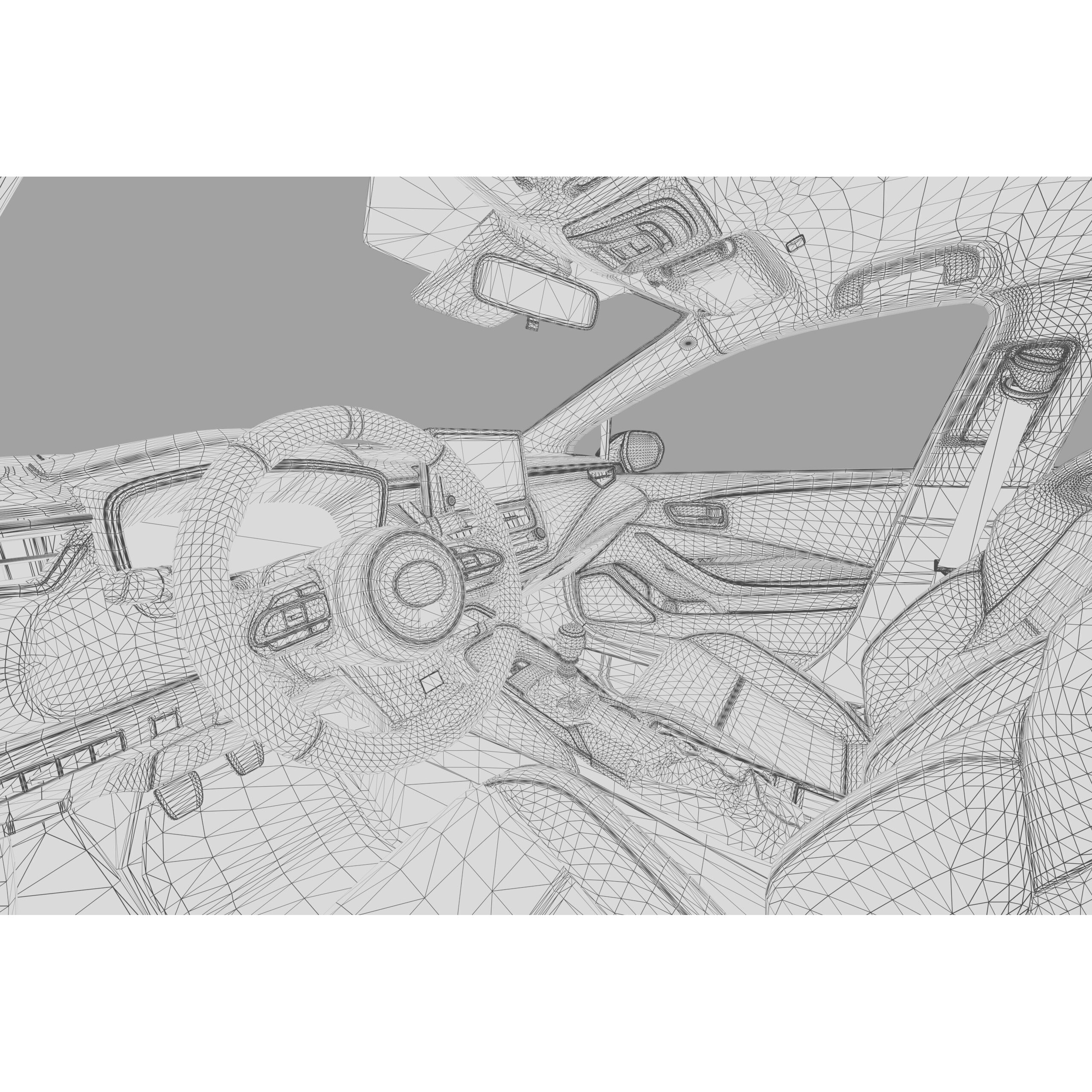 Toyota GR Corolla 2024 - High-Poly Interior 3D Model - View 53