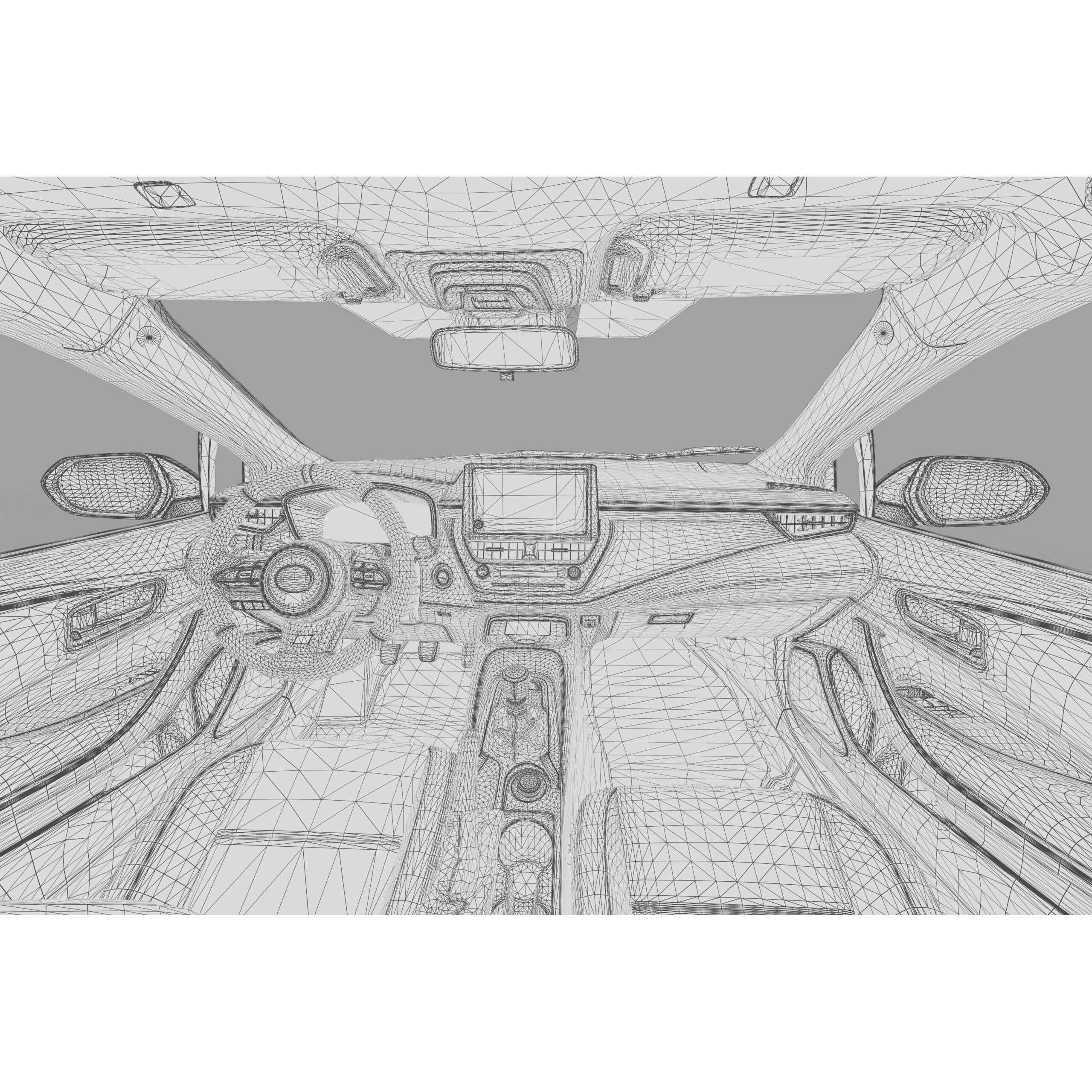 Toyota GR Corolla 2024 - High-Poly Interior 3D Model - View 54