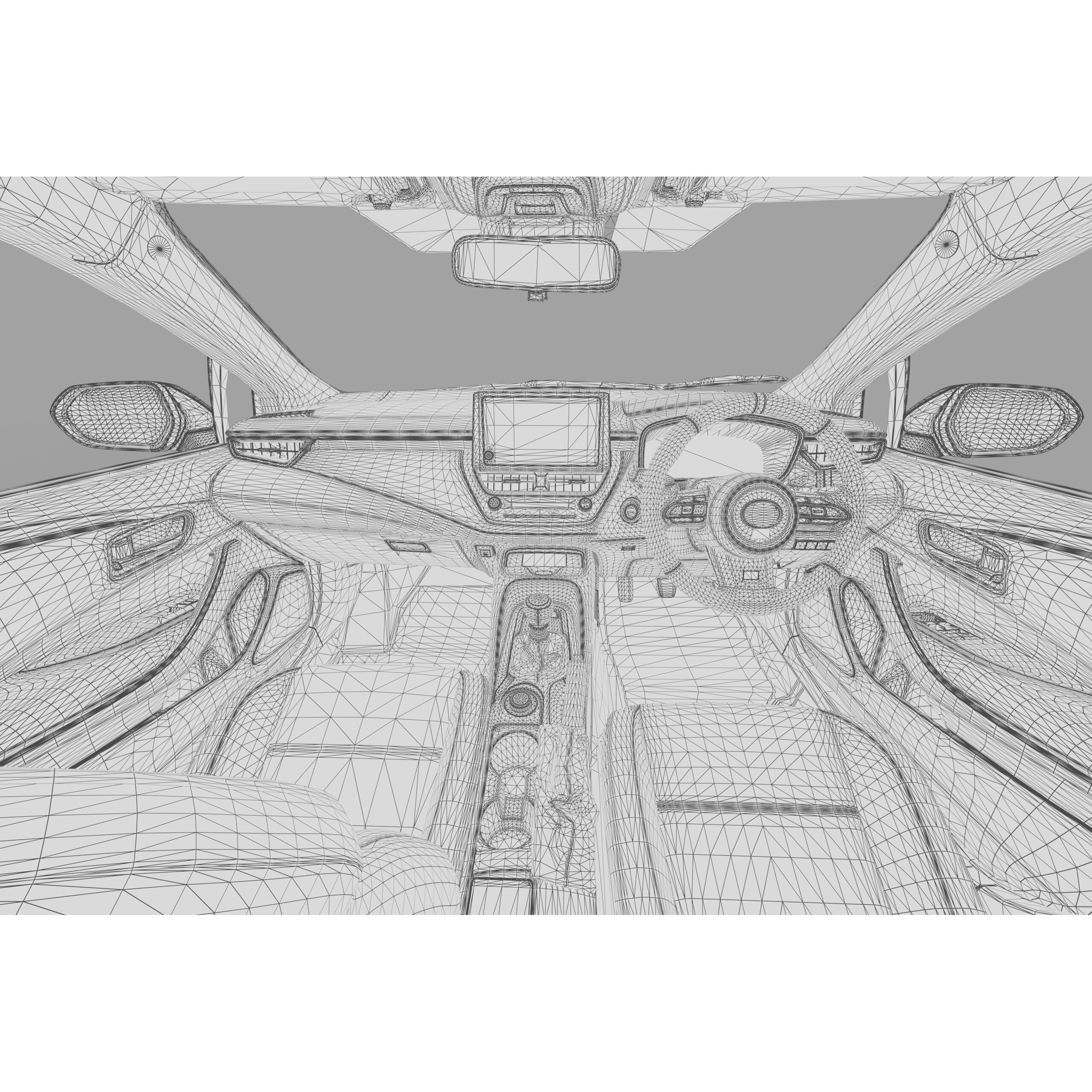 Toyota GR Corolla 2024 - High-Poly Interior 3D Model - View 55