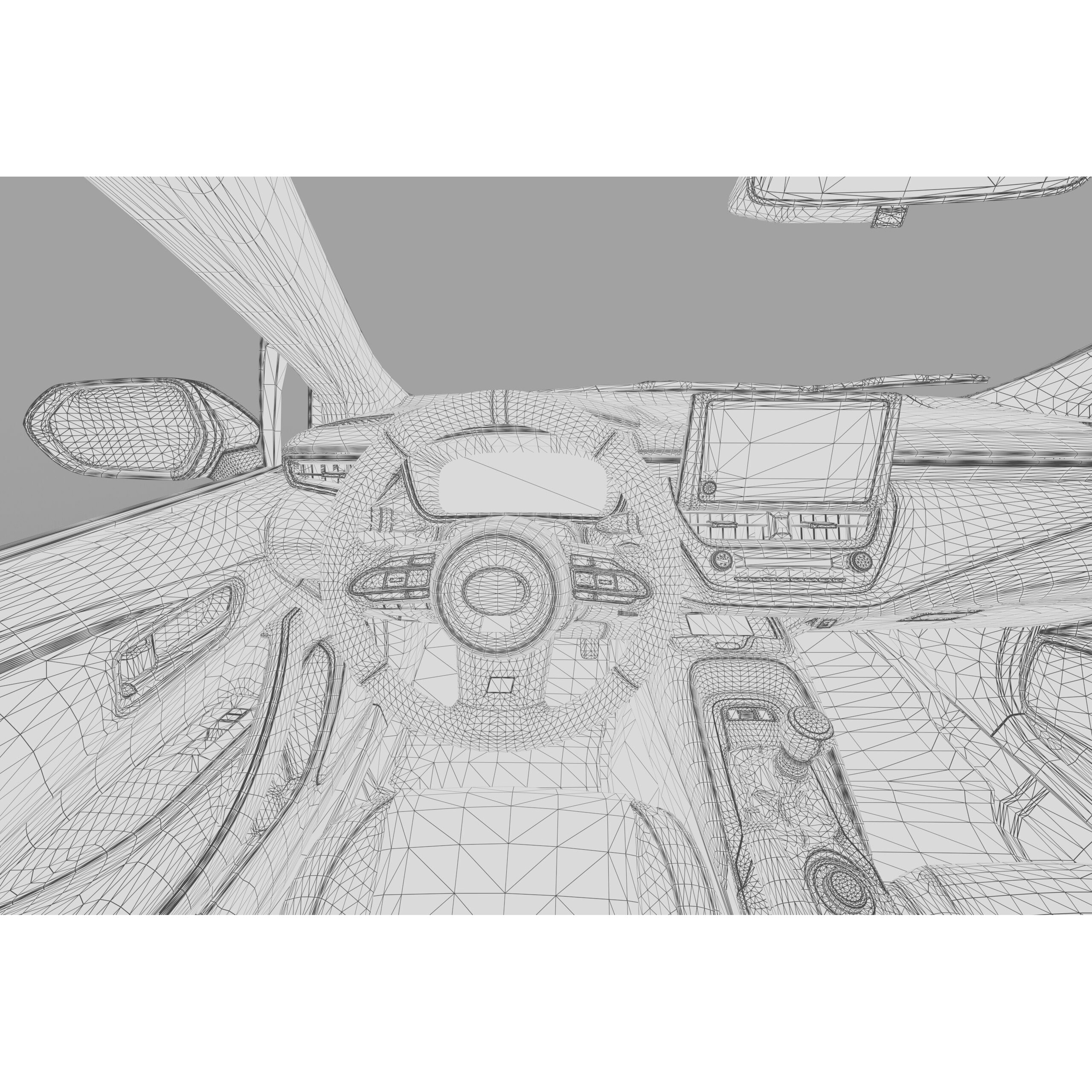 Toyota GR Corolla 2024 - High-Poly Interior 3D Model - View 56