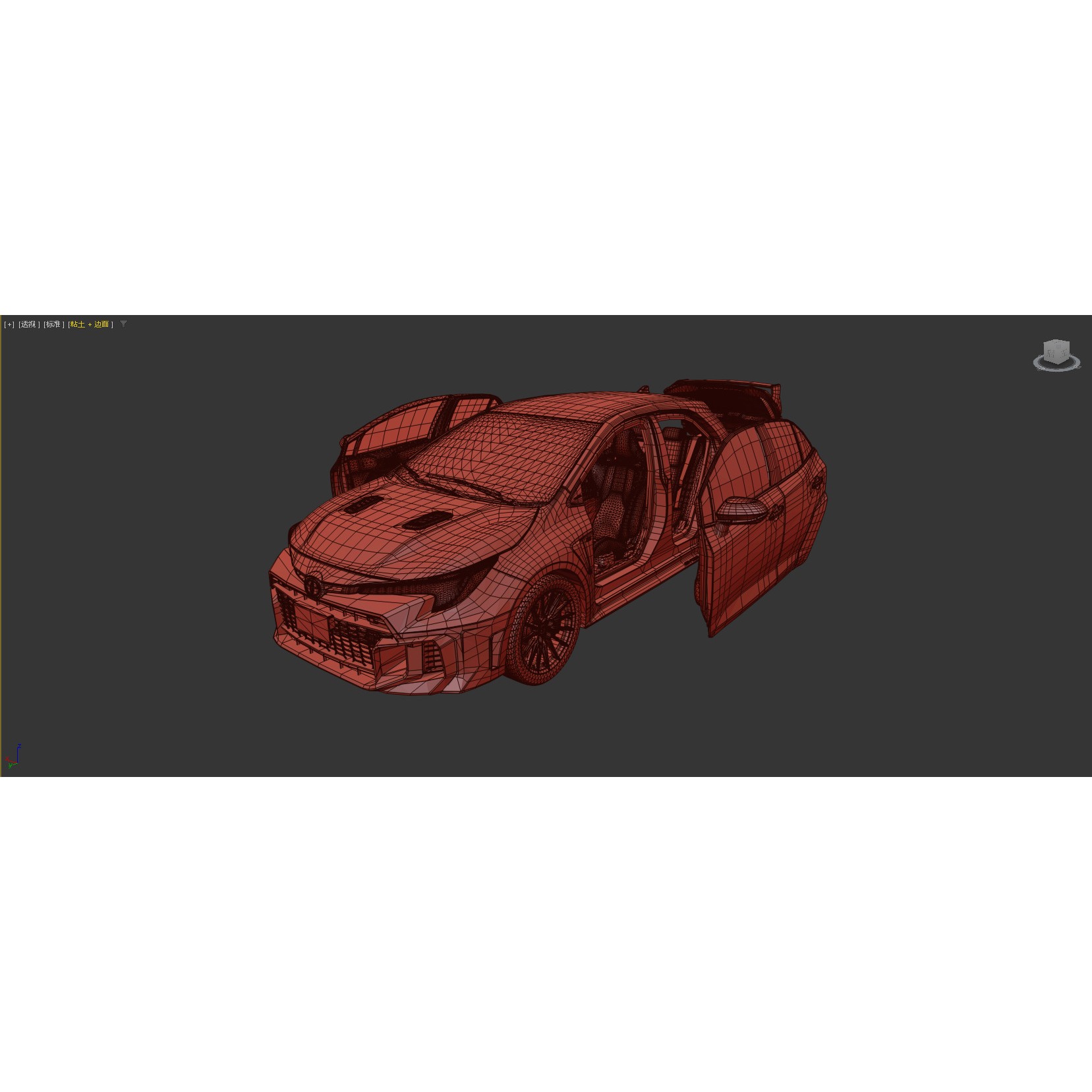 Toyota GR Corolla 2024 - High-Poly Interior 3D Model - View 58