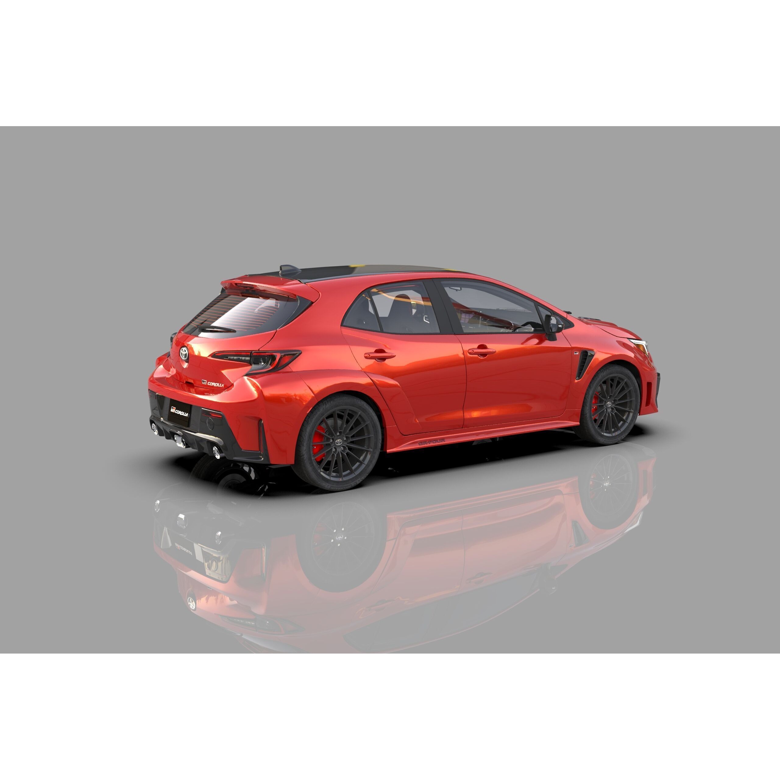 Toyota GR Corolla 2024 - High-Poly Interior 3D Model - View 6