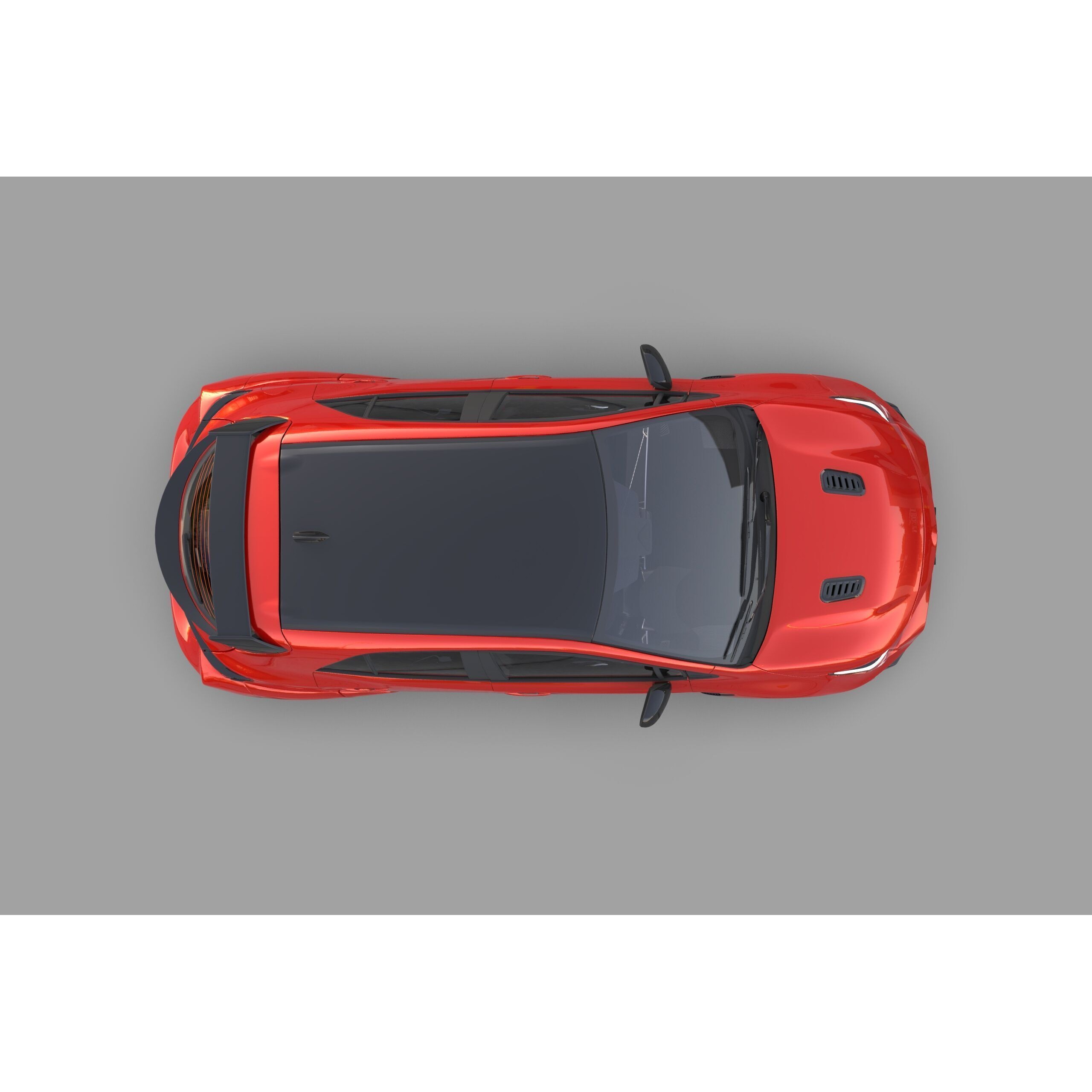 Toyota GR Corolla 2024 - High-Poly Interior 3D Model - View 9