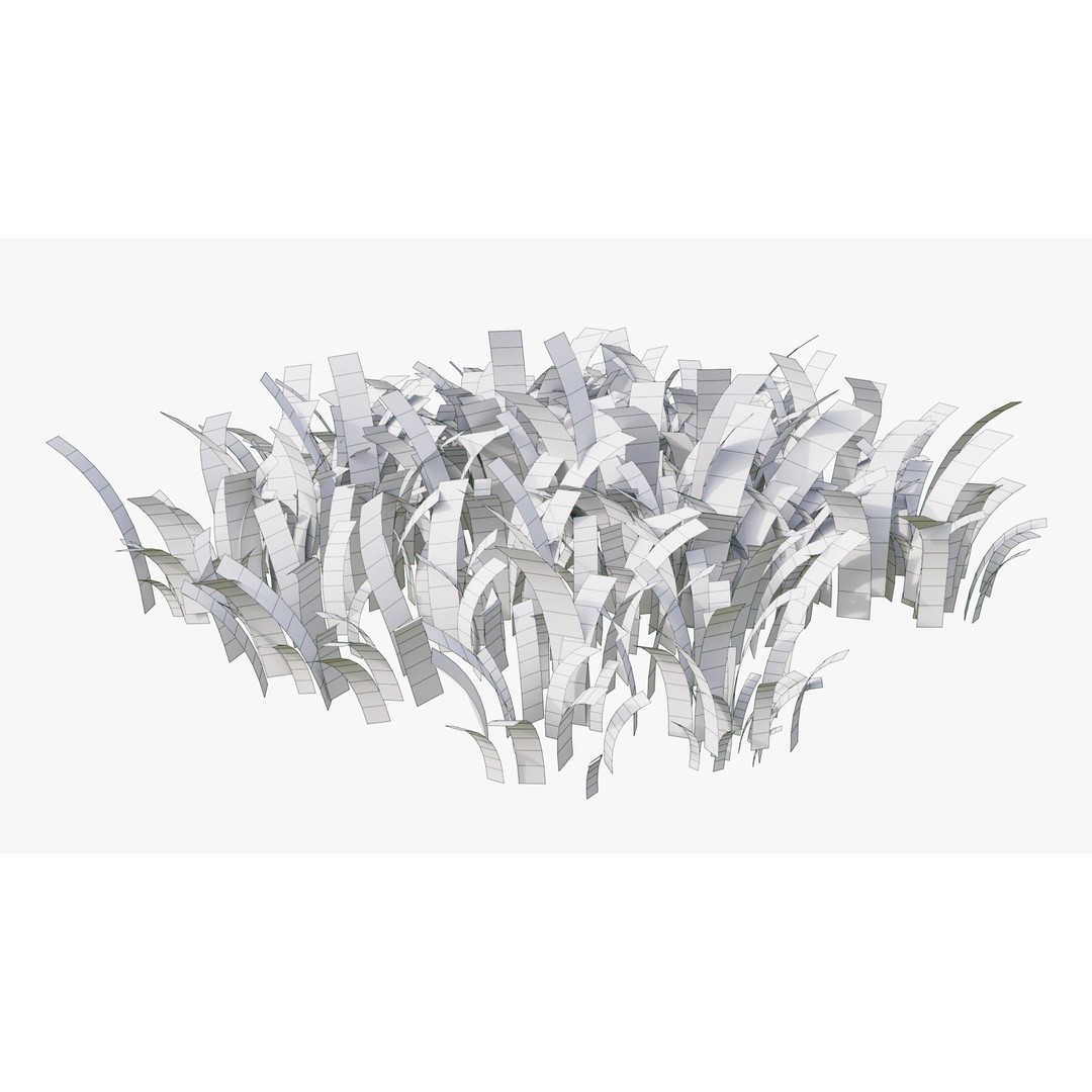 Grass Field 3D Model – Low Poly Natural Grass Asset, Blender - View 11